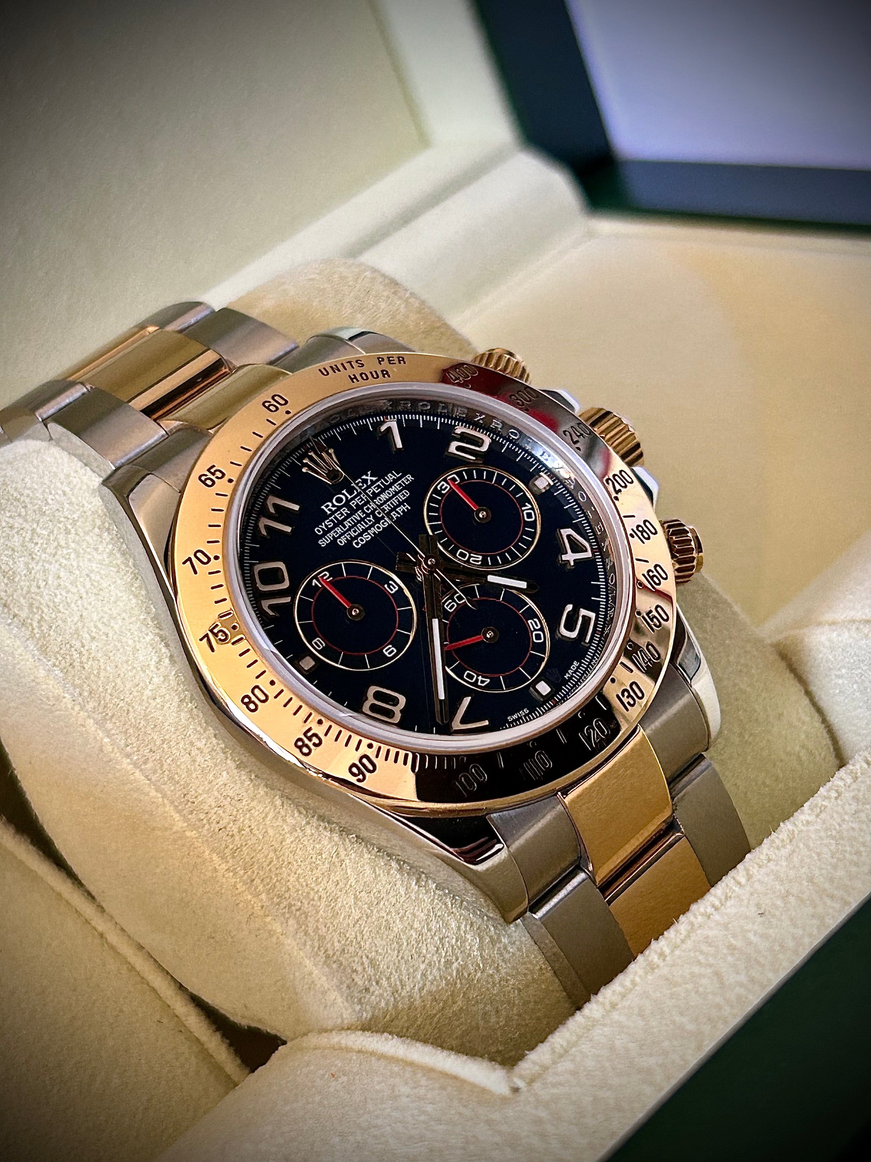 2009 ROLEX COSMOGRAPH DAYTONA, BLUE MASERATI DIAL 116523, FULL SET, INC GST