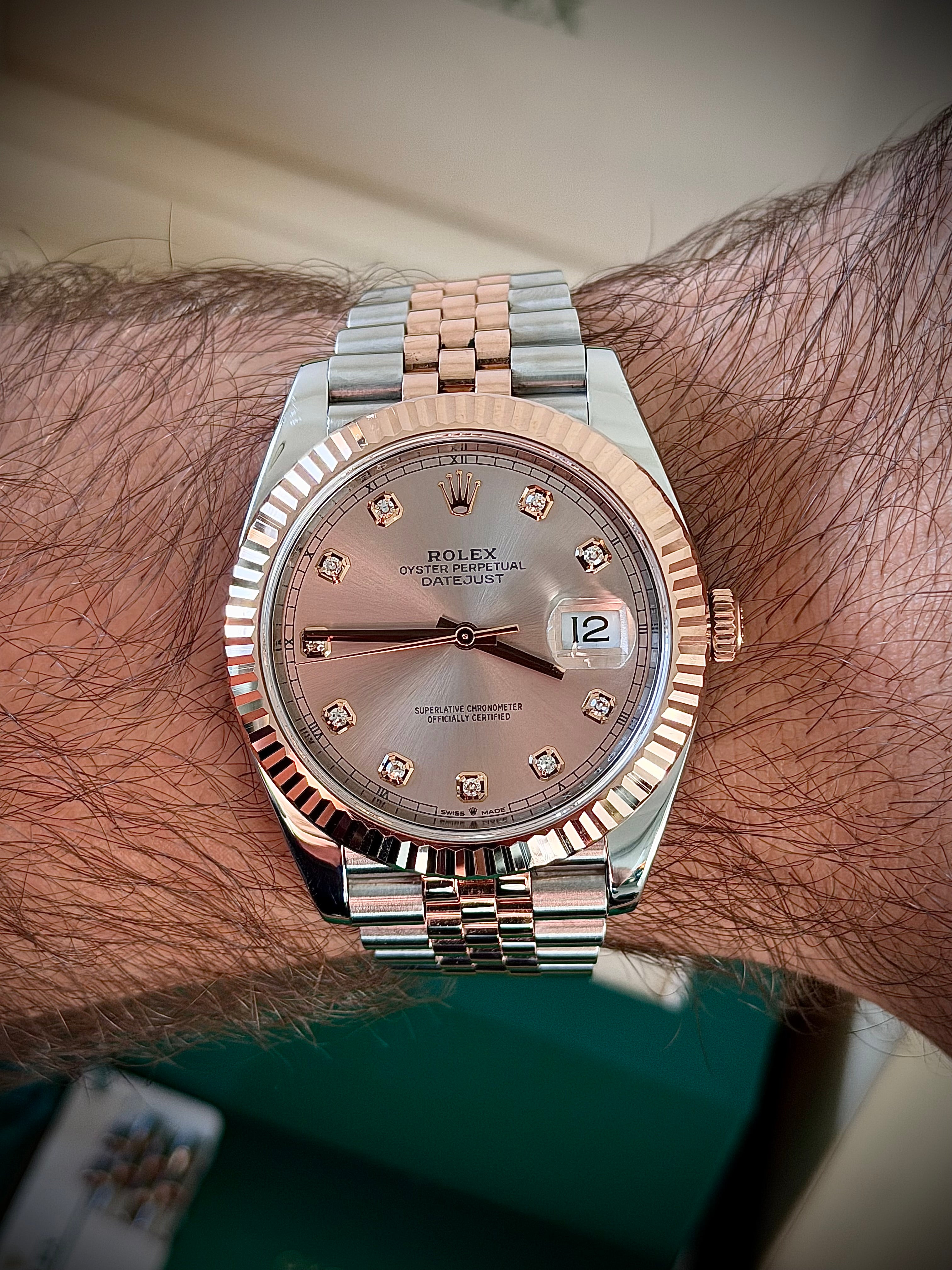 2021 ROLEX DATEJUST 41, DIAMOND SUNDUST DIAL, 126331, BOX AND PAPERS, INC GST