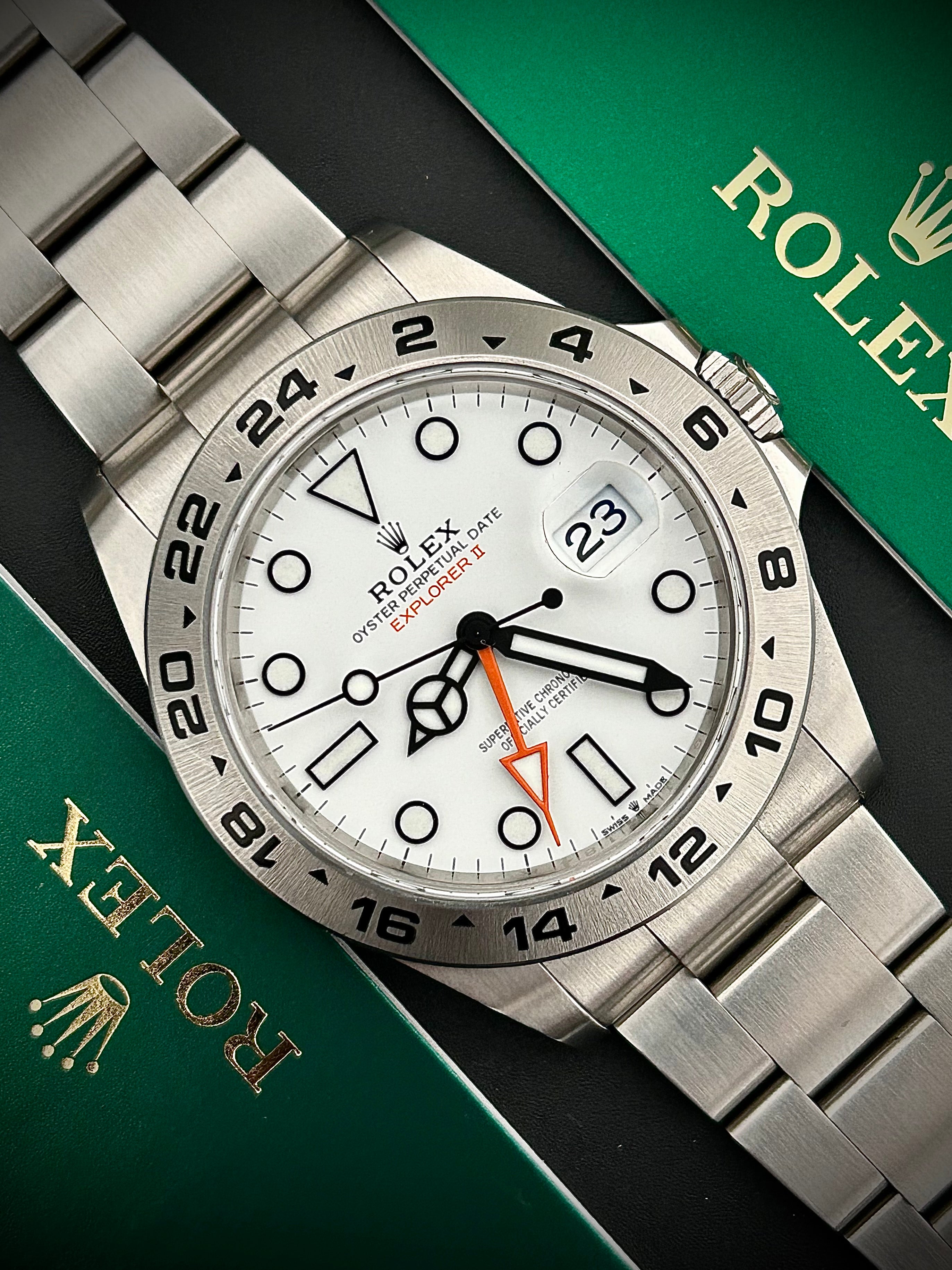 2022 ROLEX EXPLORER II “POLAR” 226570, FULL SET, INC GST