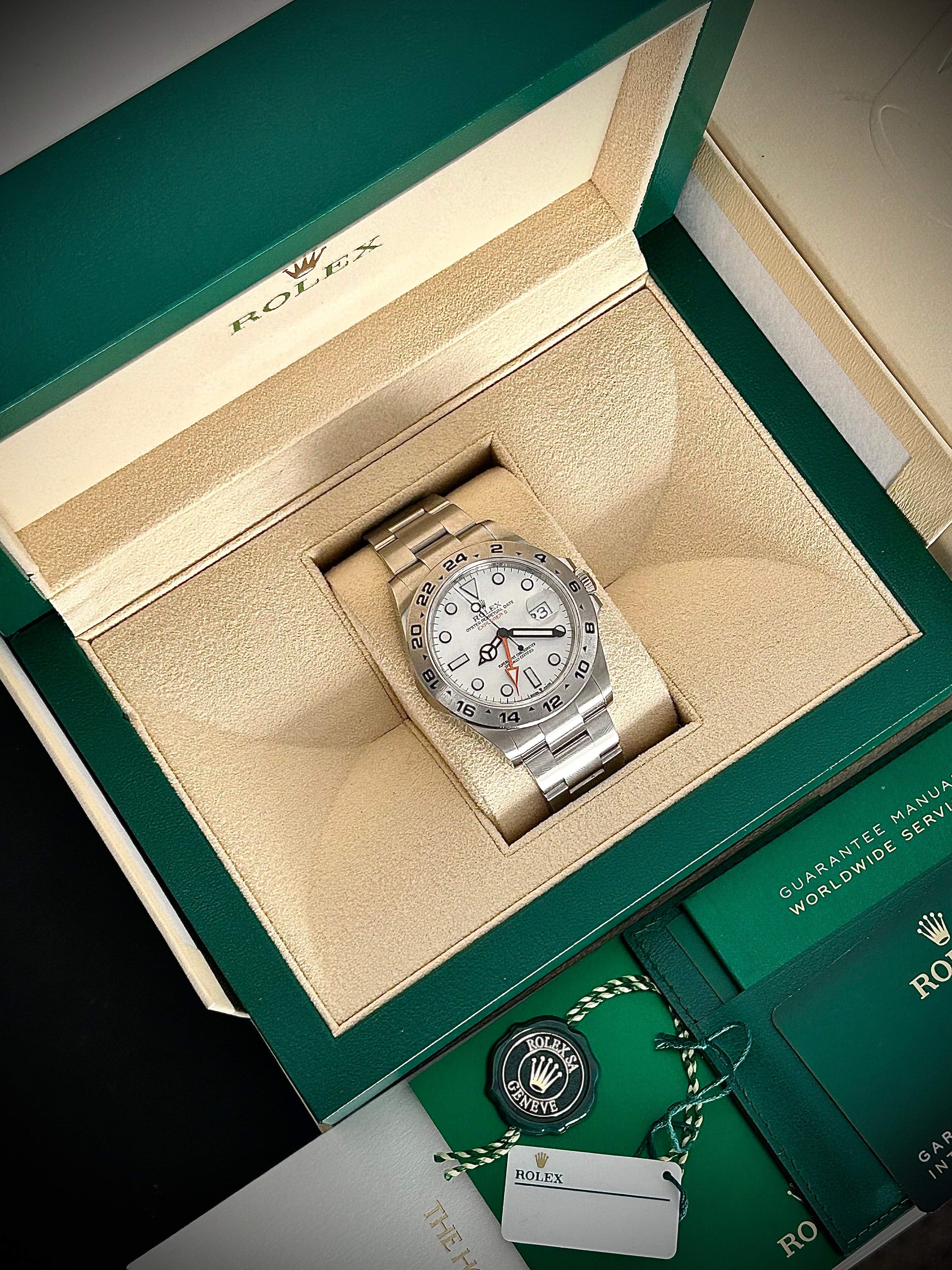 2022 ROLEX EXPLORER II “POLAR” 226570, FULL SET, INC GST