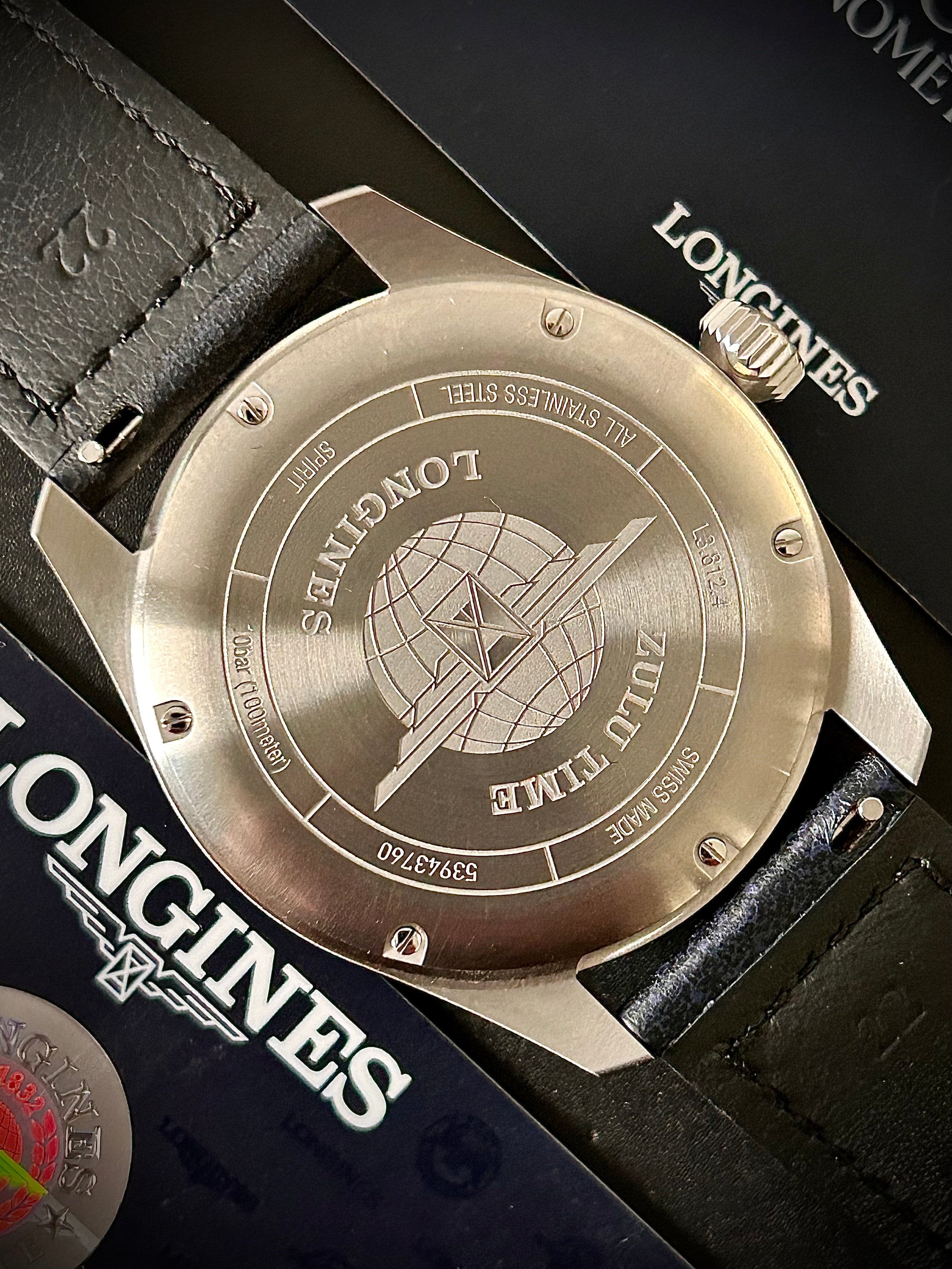 2023 LONGINES SPIRIT ZULU TIME 42MM, L3.812.4.53.2, FULL SET, INC GST