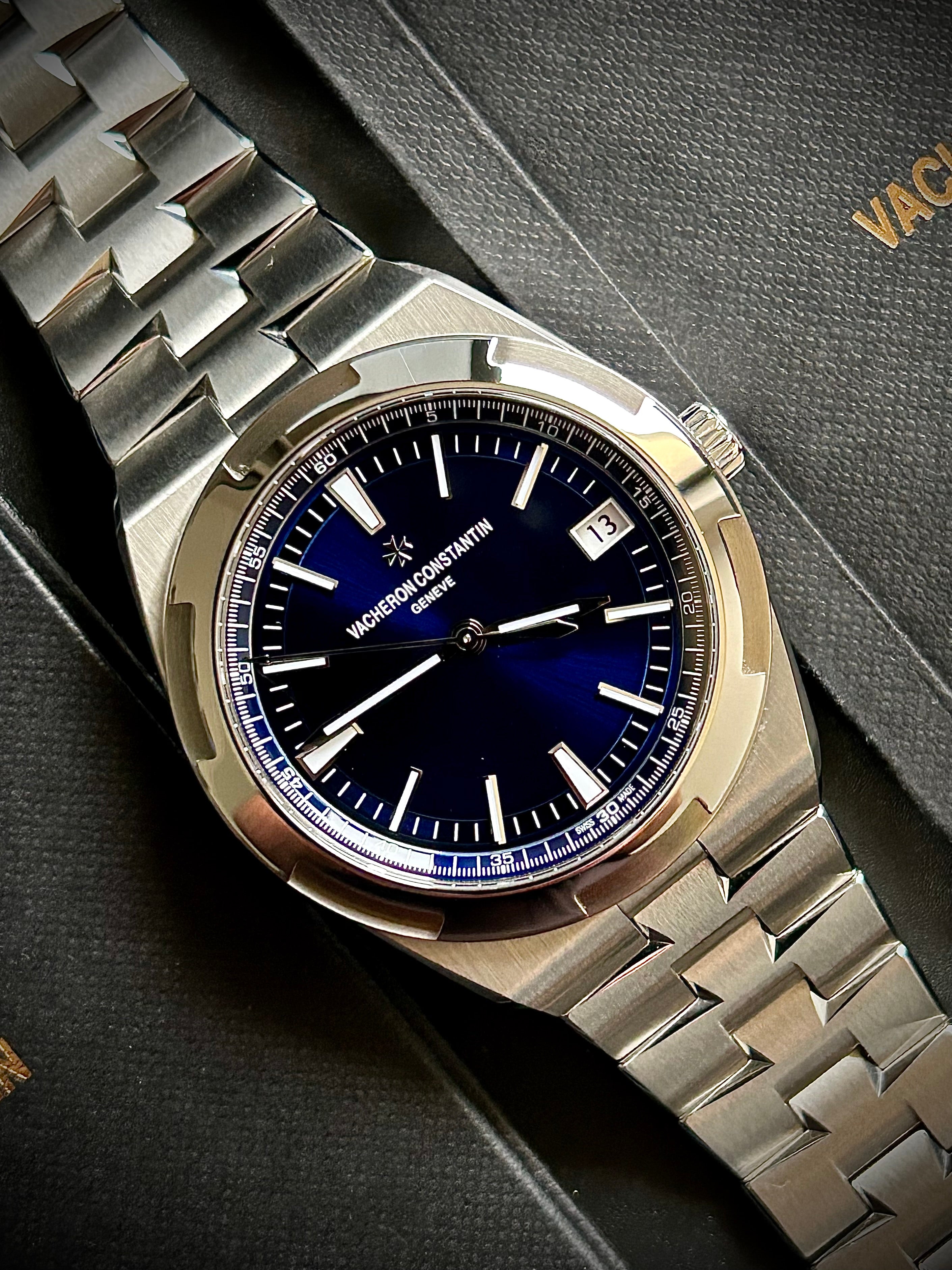 2021 VACHERON CONSTANTIN OVERSEAS, BLUE DIAL, 4500V/110A-B128, FULL SET, INC GST