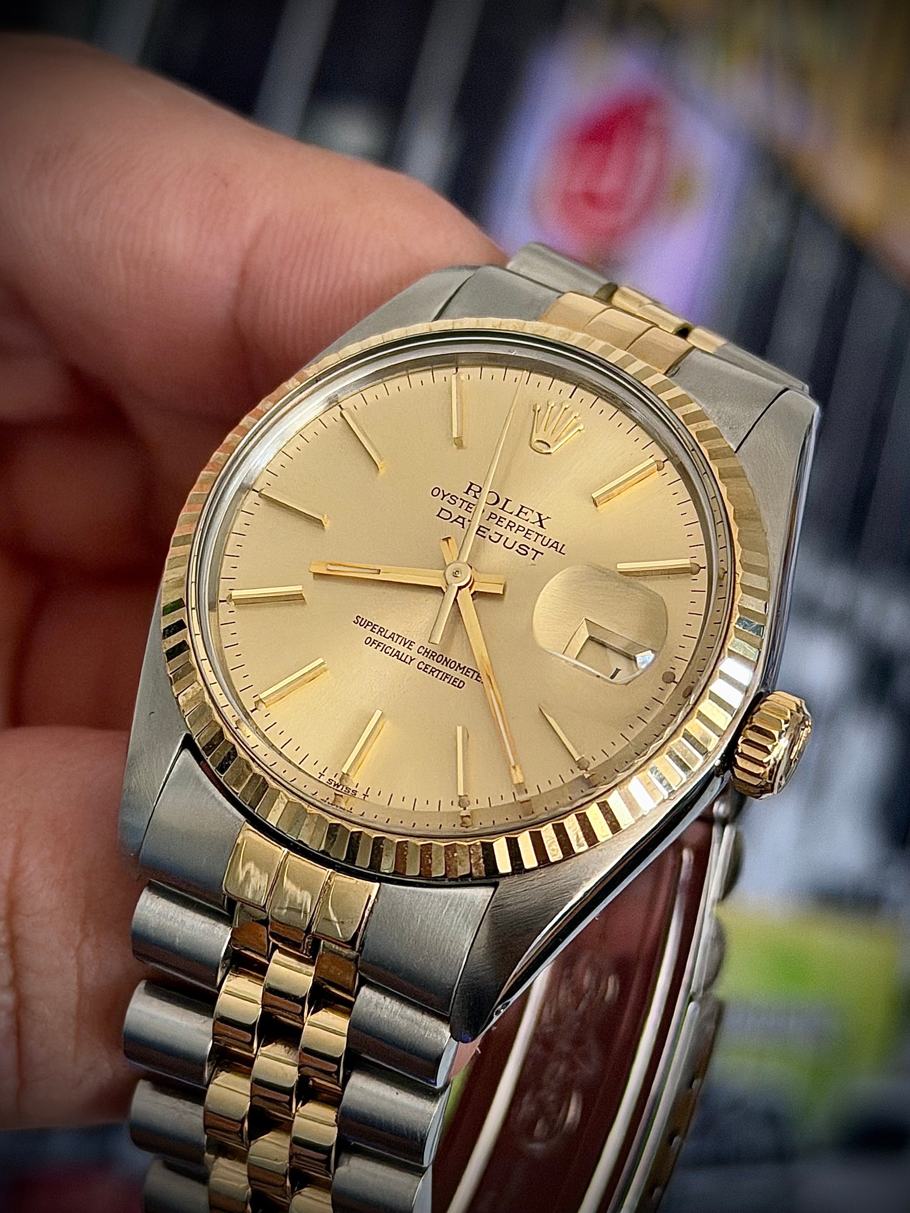 1979 ROLEX DATEJUST 36 16013, WATCH ONLY, INC GST