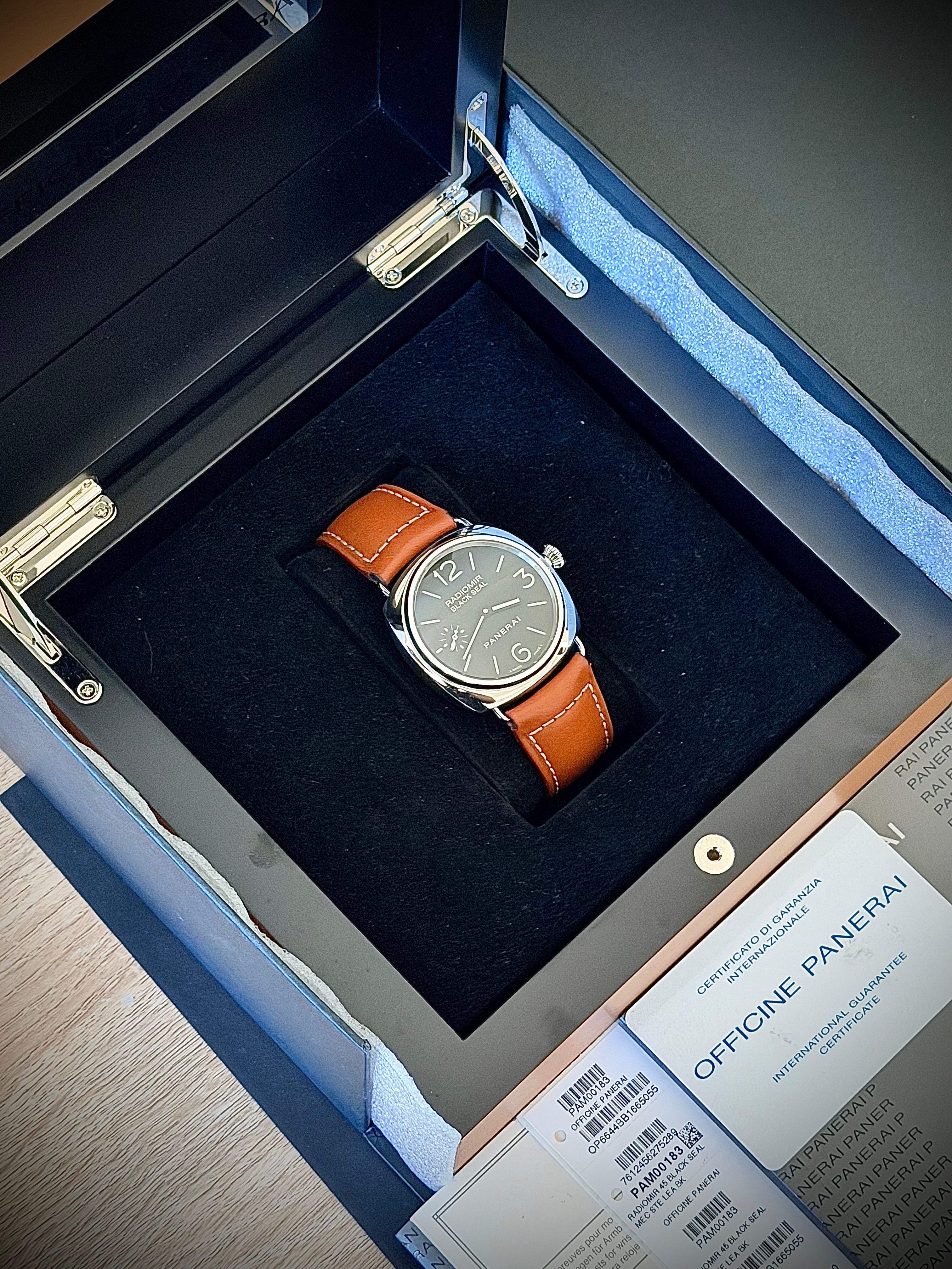 2014 PANERAI RADIOMIR BLACK SEAL, PAM00183, FULL SET, INC GST