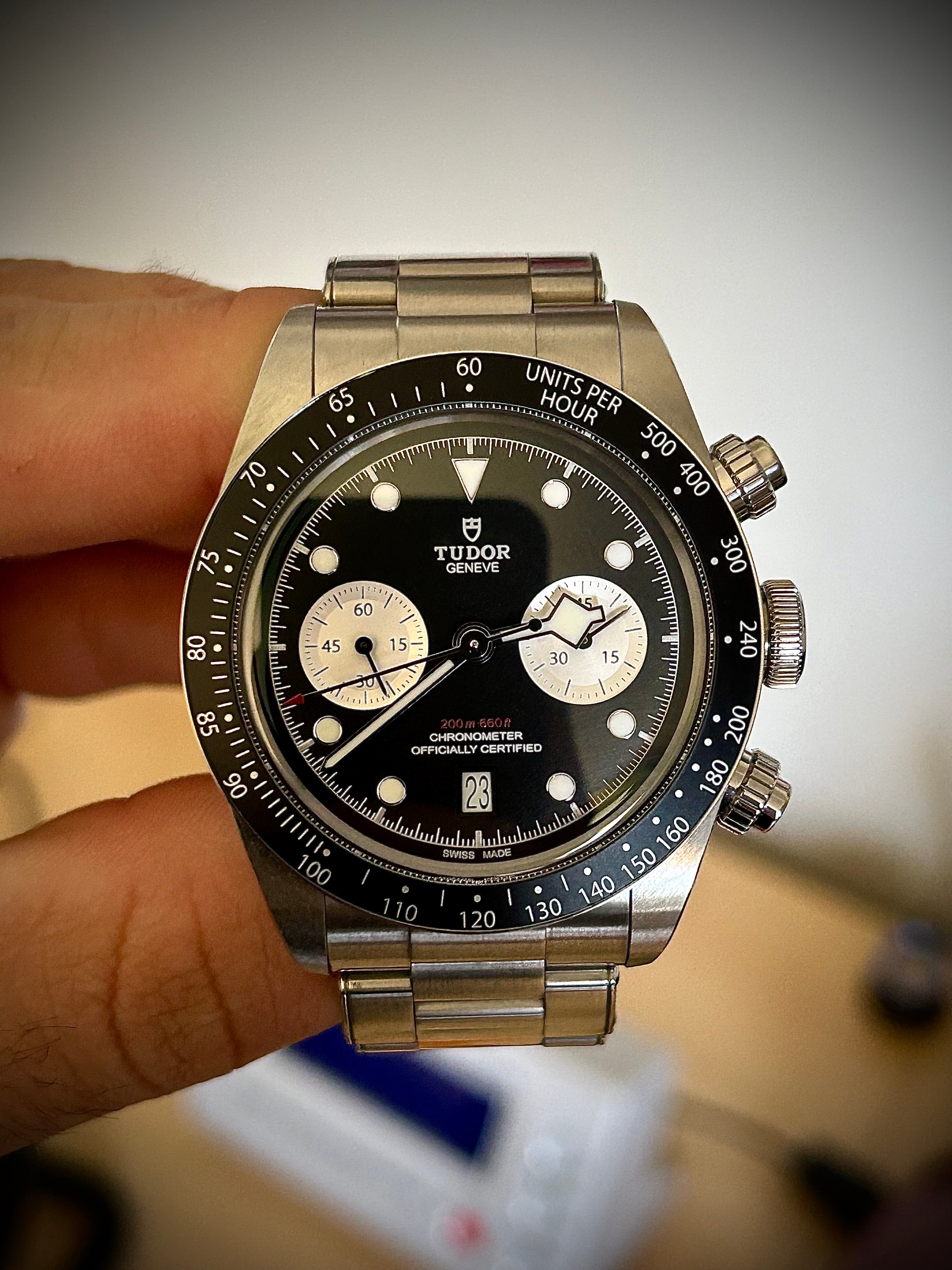2022 TUDOR BLACK CHRONO REVERSE PANDA, FULL SET, INC GST