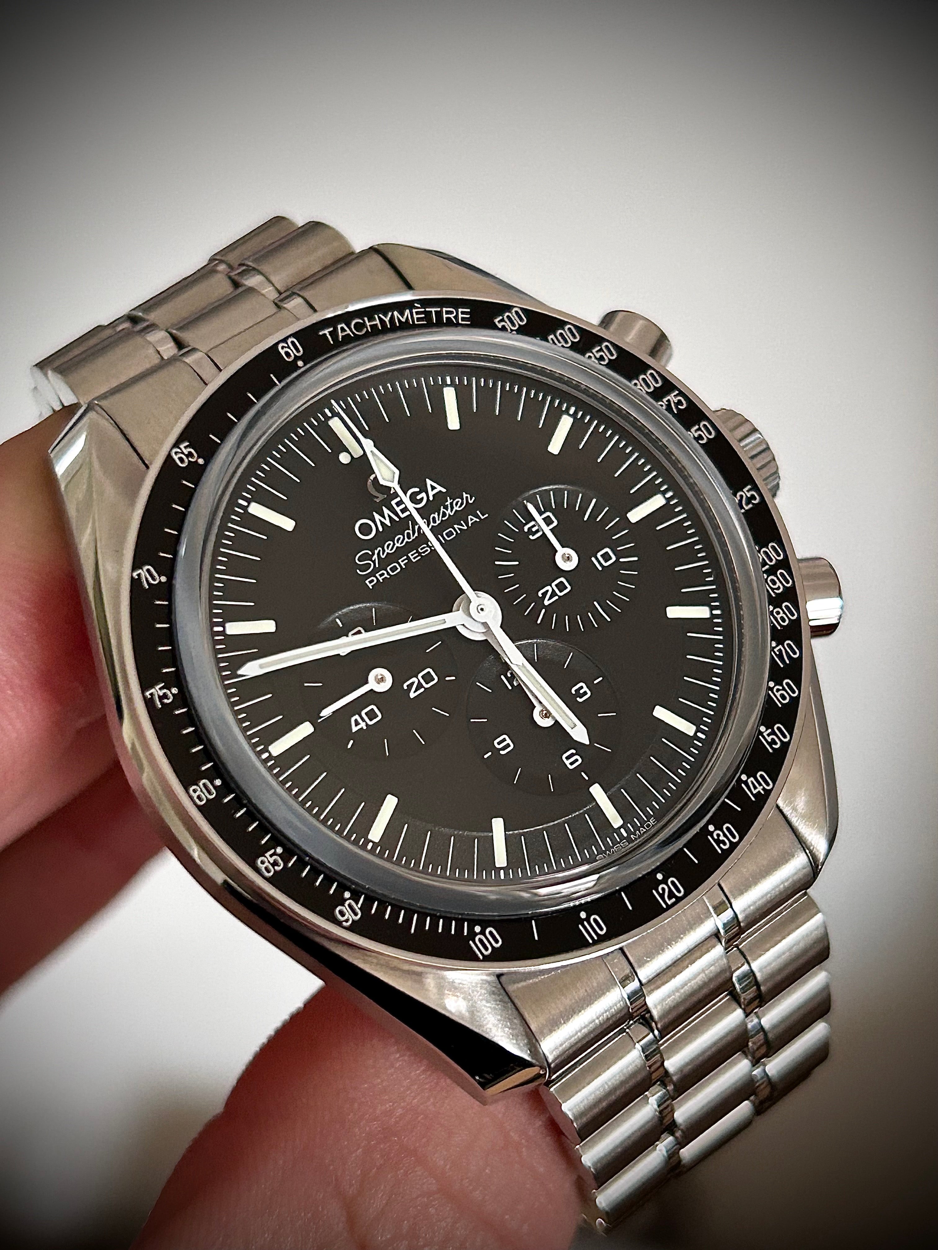 2024 OMEGA SPEEDMASTER PROFESSIONAL, SAPPHIRE SANDWICH , BOX AND PAPERS, INC GST