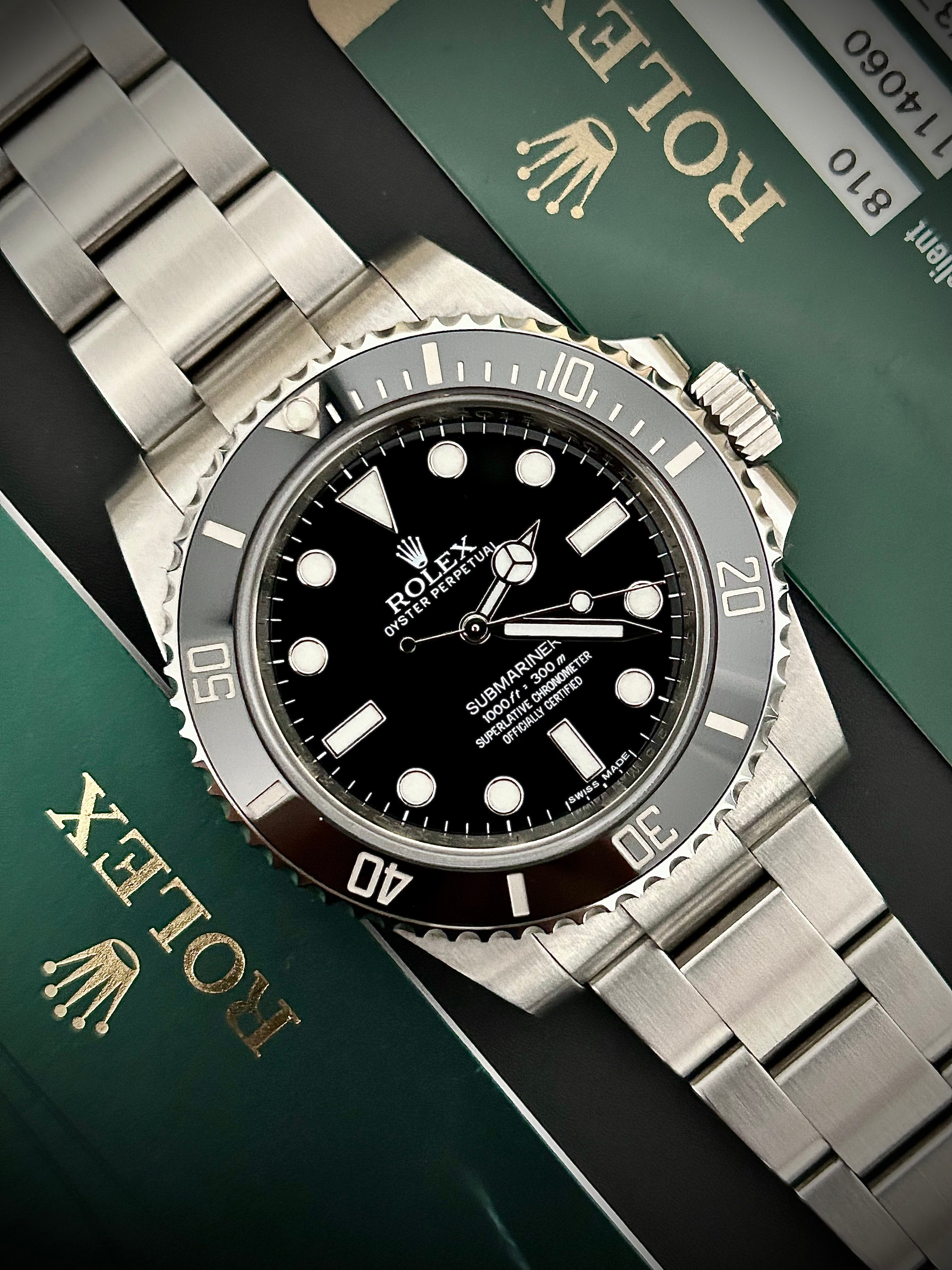 2014 ROLEX SUBMARINER NO DATE, 114060, FULL SET, INC GST