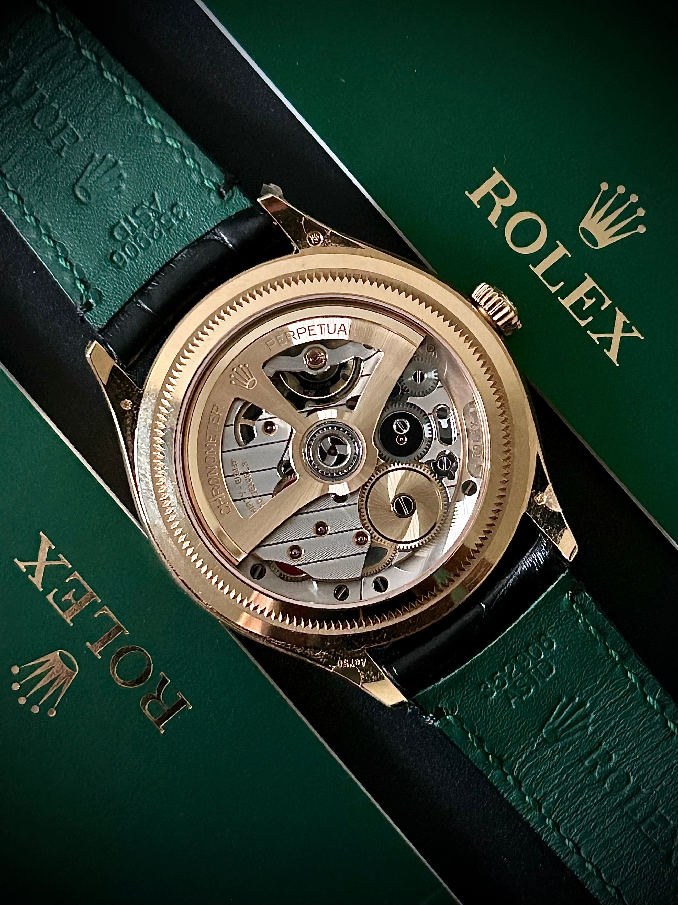 2024 ROLEX PERPETUAL 1908, 52508, YELLOW GOLD, MATTE BLACK DIAL, FULL SET, BRAND NEW, INC GST