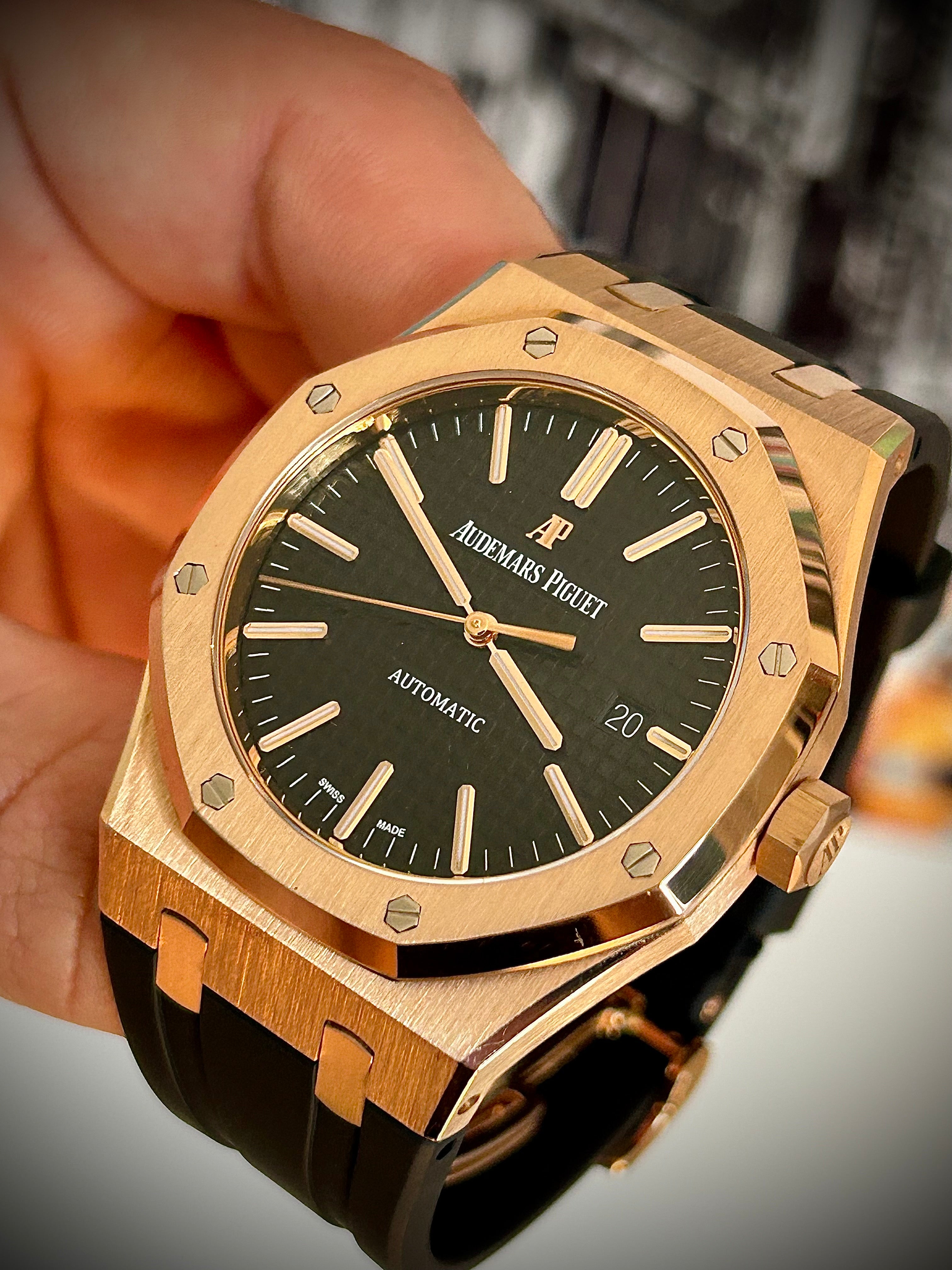 2015 AUDEMARS PIGUET ROYAL OAK, 15400OR, FULL SET, INC GST
