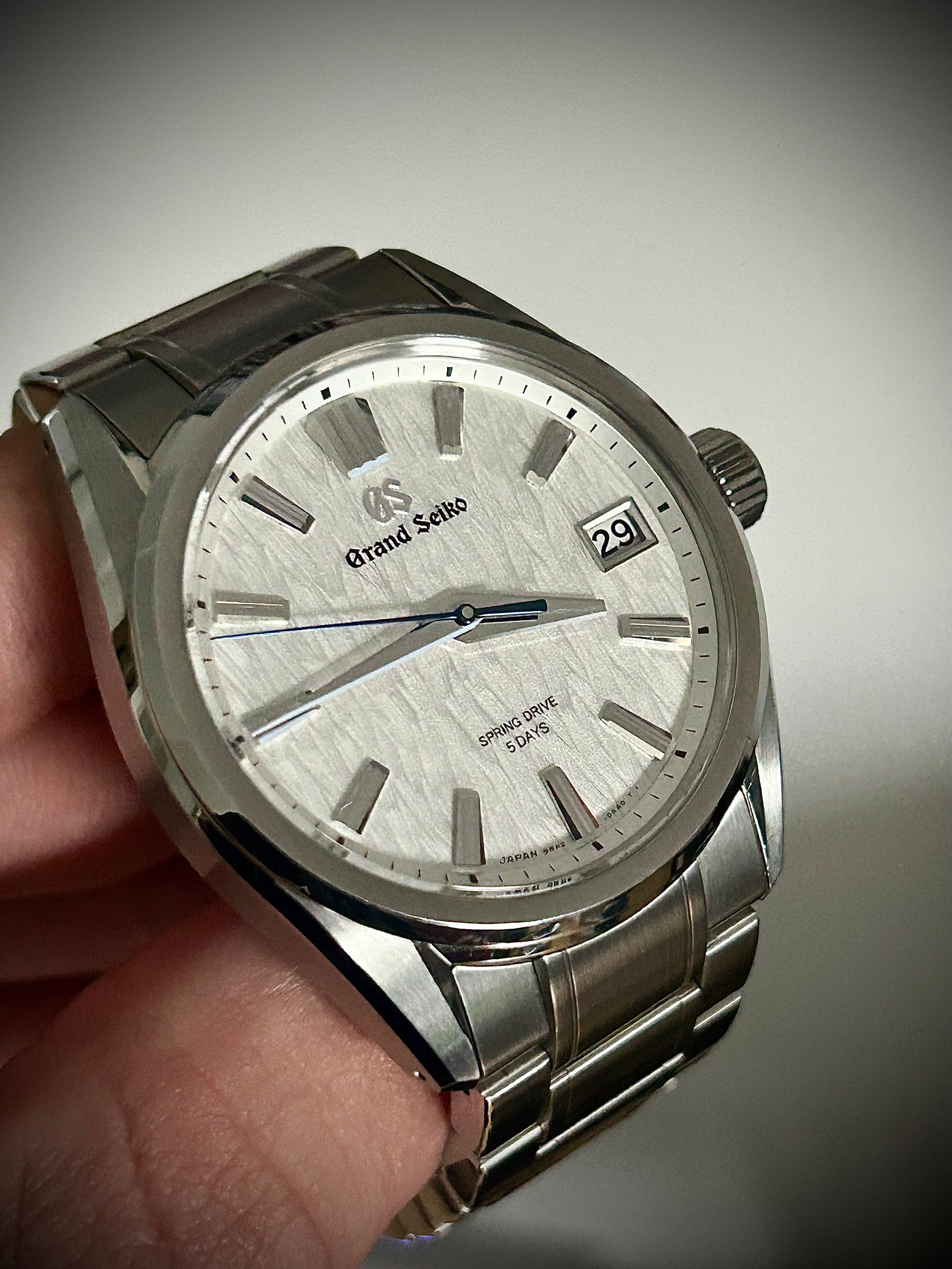 2024 GRAND SEIKO EVOLUTION 9 SPRING DRIVE, WHITE BIRCH, SLGA009, FULL SET, INC GST