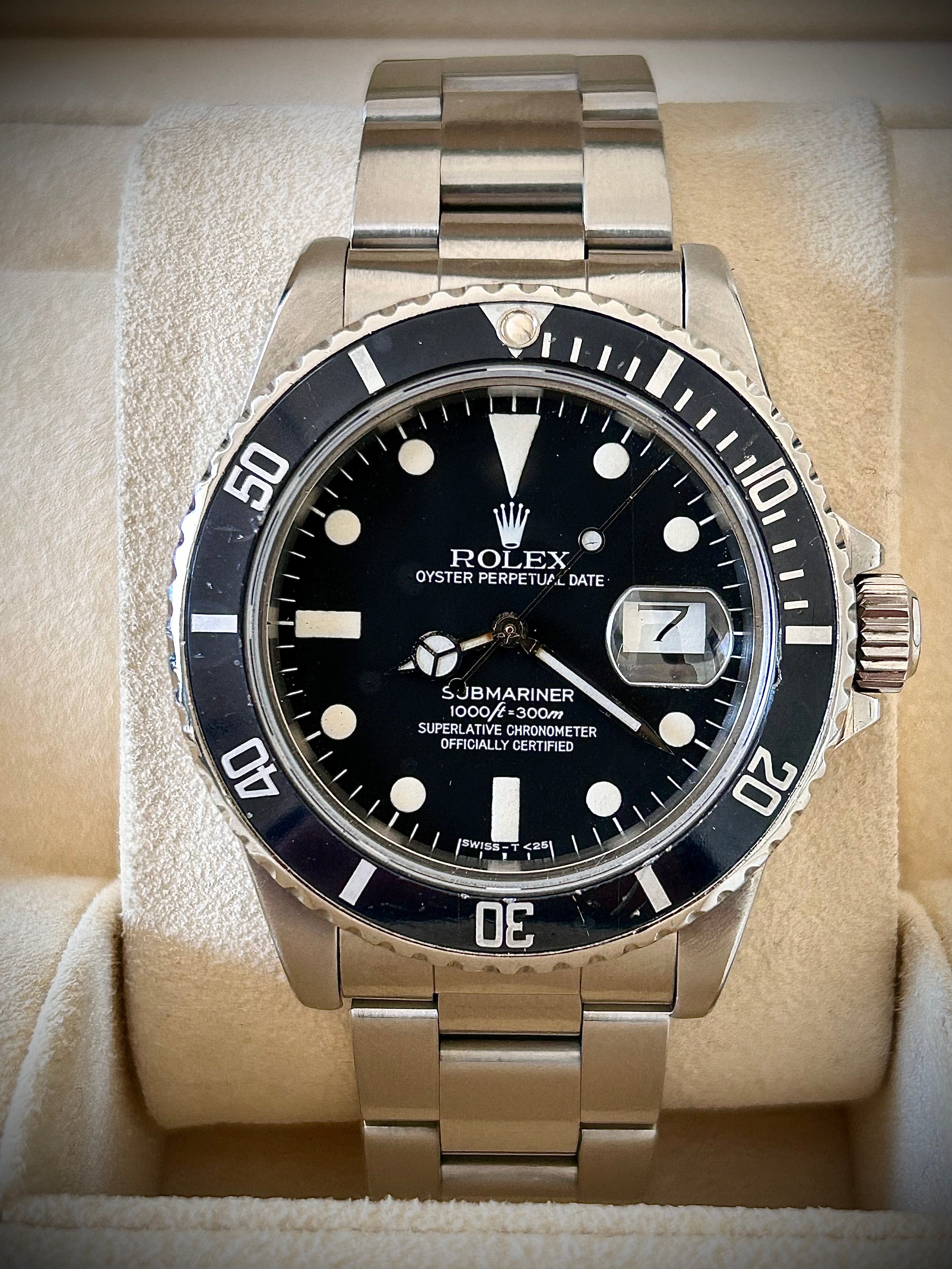 1984 ROLEX SUBMARINER DATE, 16800, WATCH ONLY, INC GST
