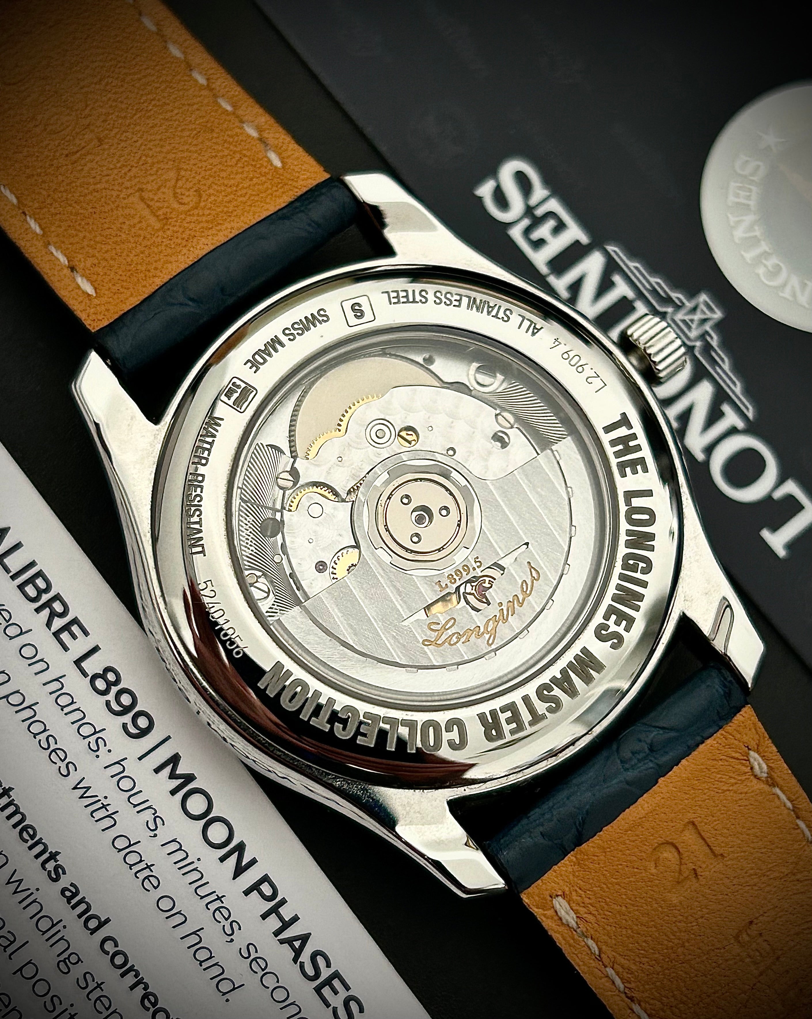 2021 LONGINES MASTER COLLECTION MOONPHASE, FULL SET, INC GST