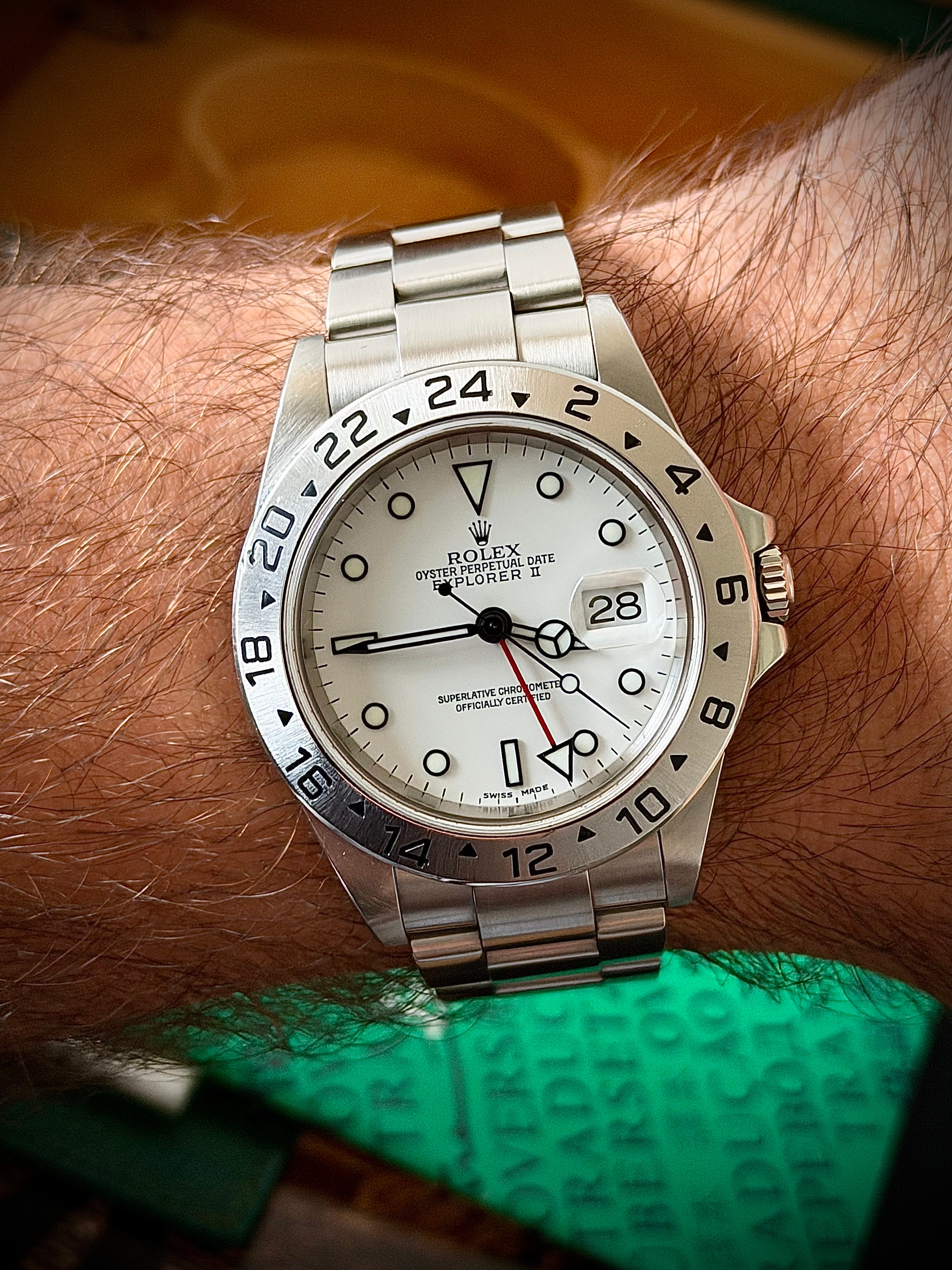 2002 ROLEX EXPLORER II, 16570, FULL SET, INC GST