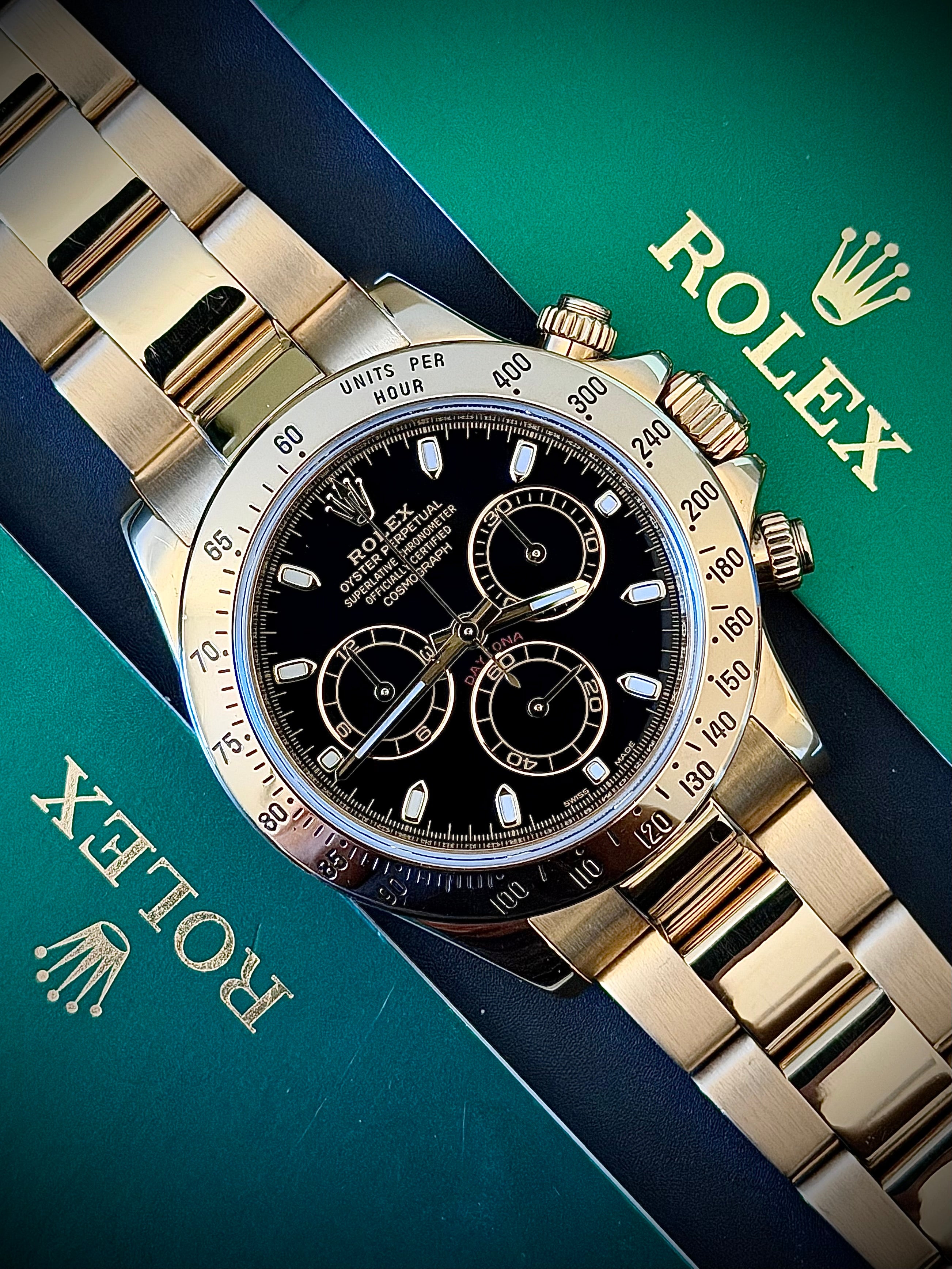 2014 ROLEX DAYTONA, 116528, BOX AND PAPERS, INC GST