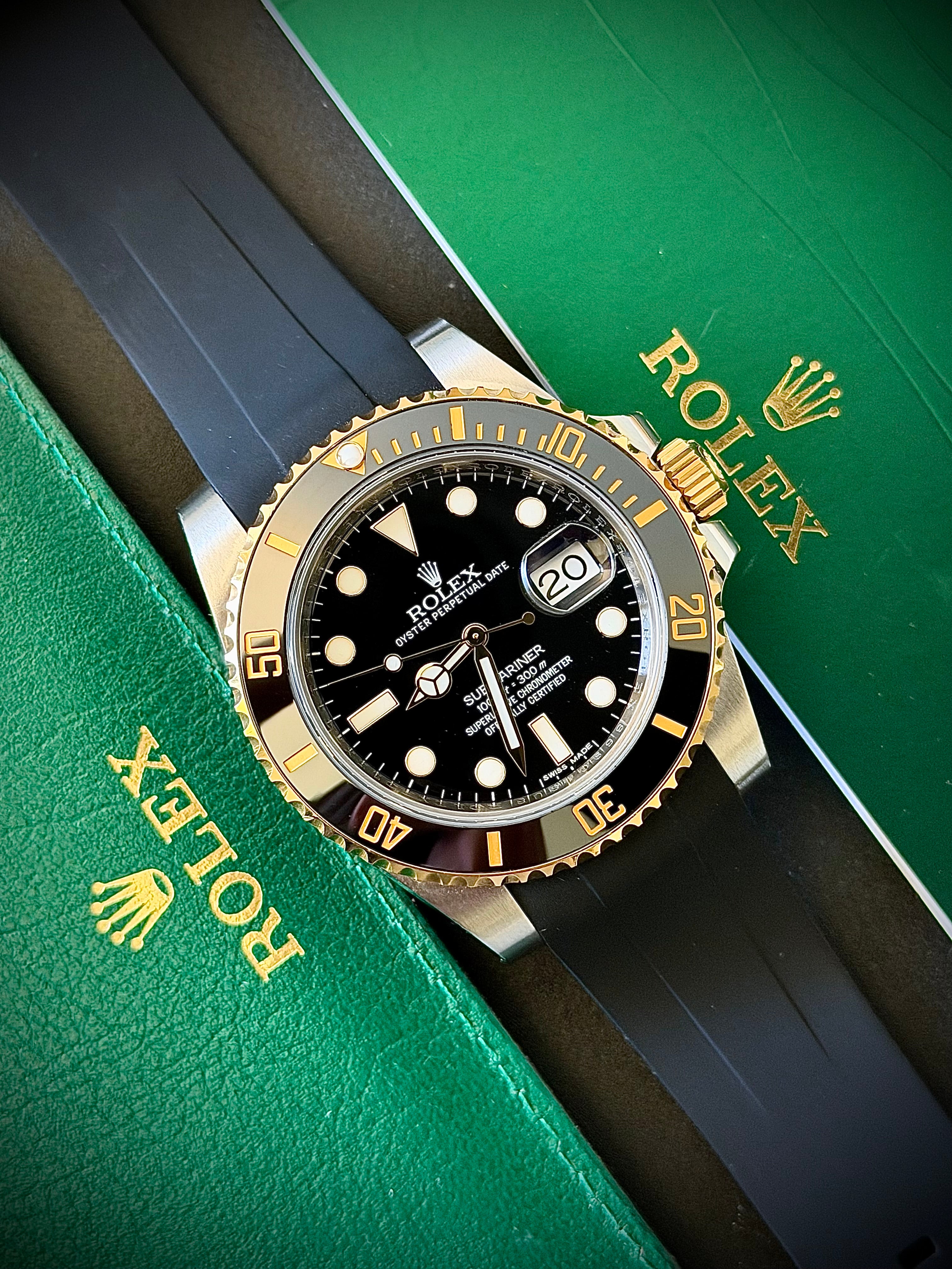 2015 ROLEX SUBMARINER DATE, 116613LN, FULL SET (NO BRACELET), INC GST