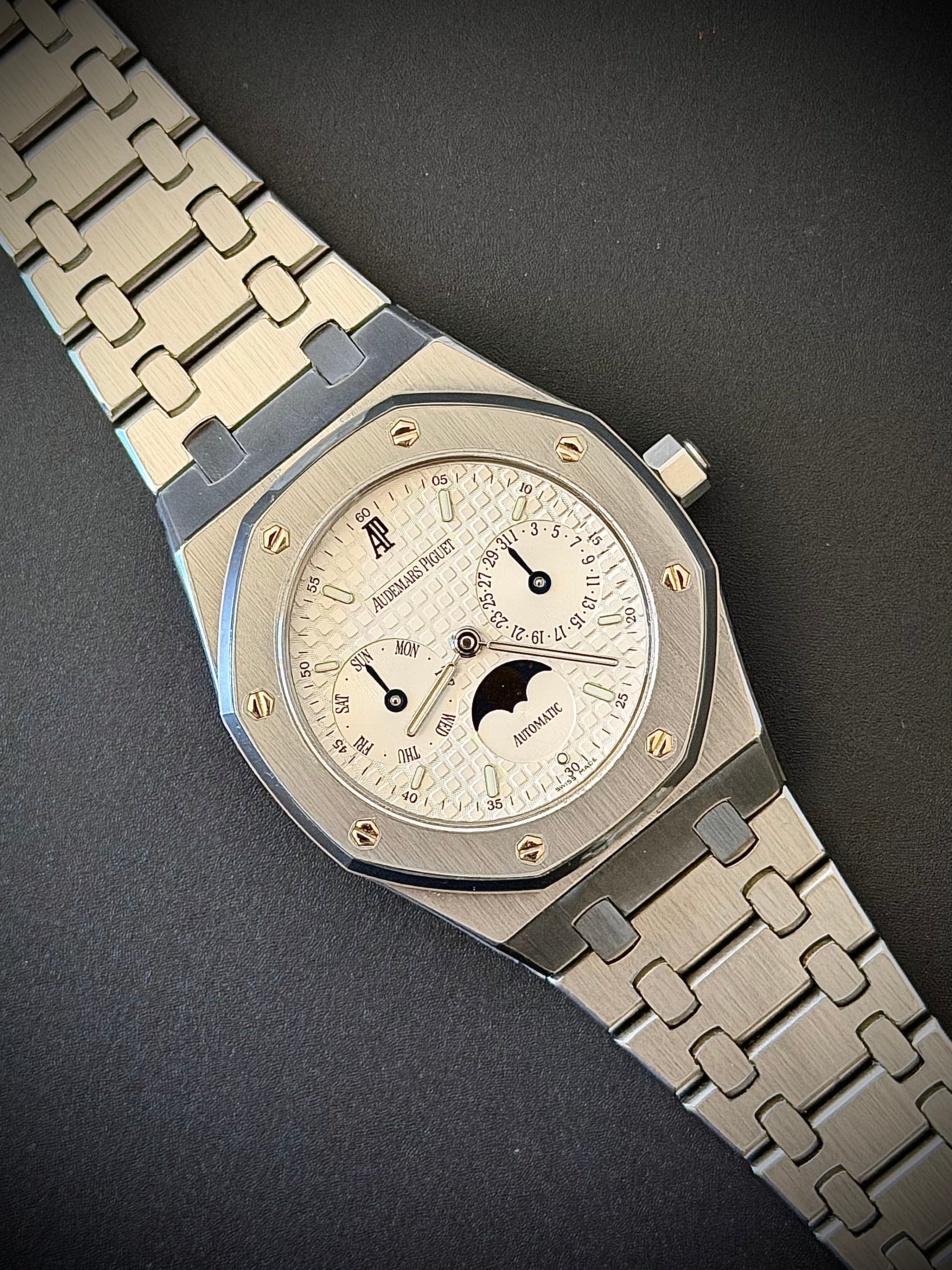 CIRCA 2004 AUDEMARS PIGUET ROYAL OAK 36MM MOONPHASE MK2, 25594ST, WATCH ONLY, INC GST