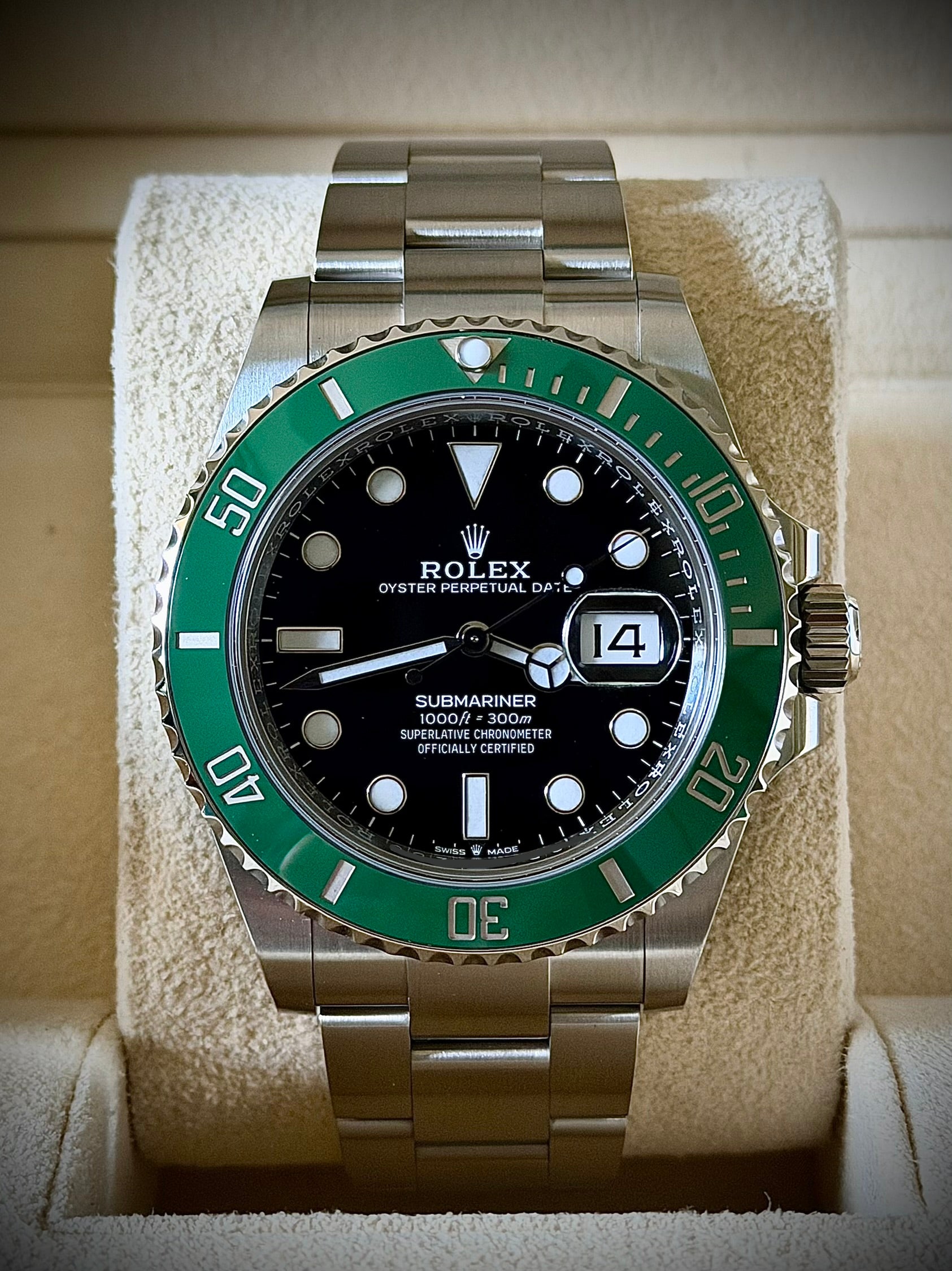 2023 ROLEX SUBMARINER DATE, 126610LV “STARBUCKS”, FULL SET, INC GST