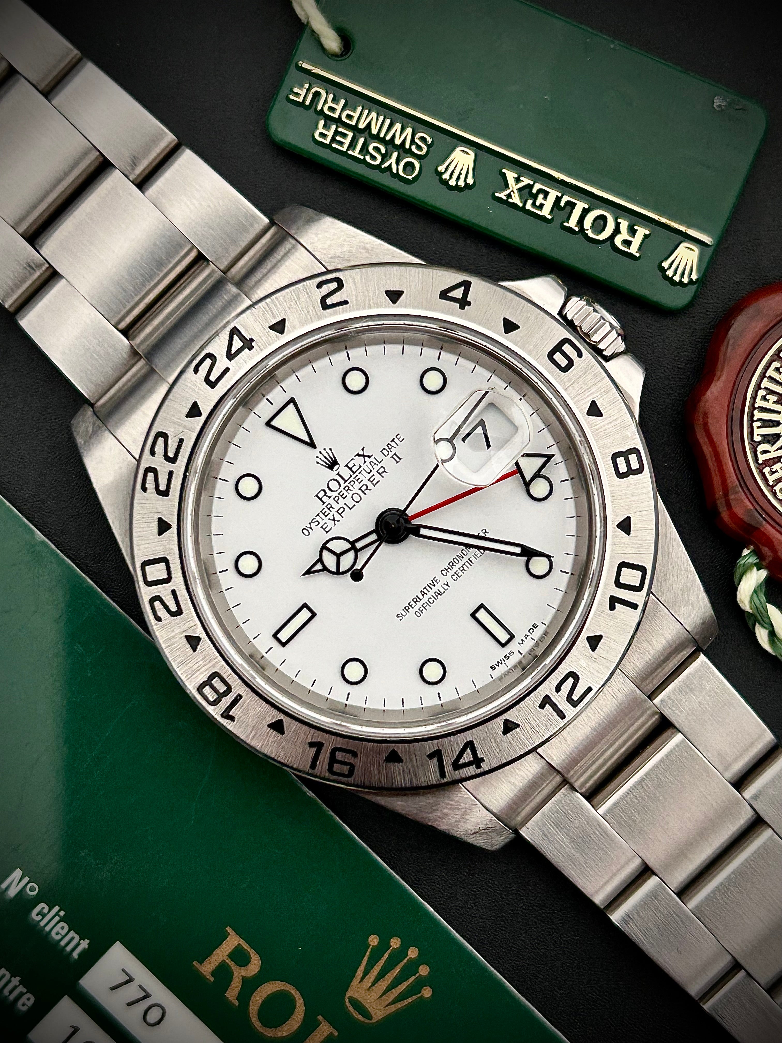 2008 ROLEX EXPLORER II “POLAR” 16570, FULL SET, INC GST