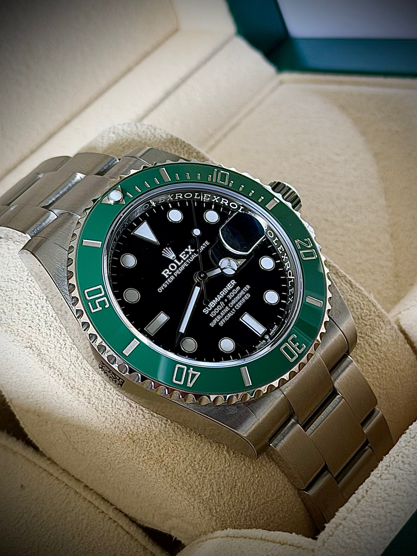 2022 ROLEX SUBMARINER DATE “STARBUCKS”, 126610LV, BRAND NEW, FULLY FACTORY STICKERED, FULL SET, INC GST