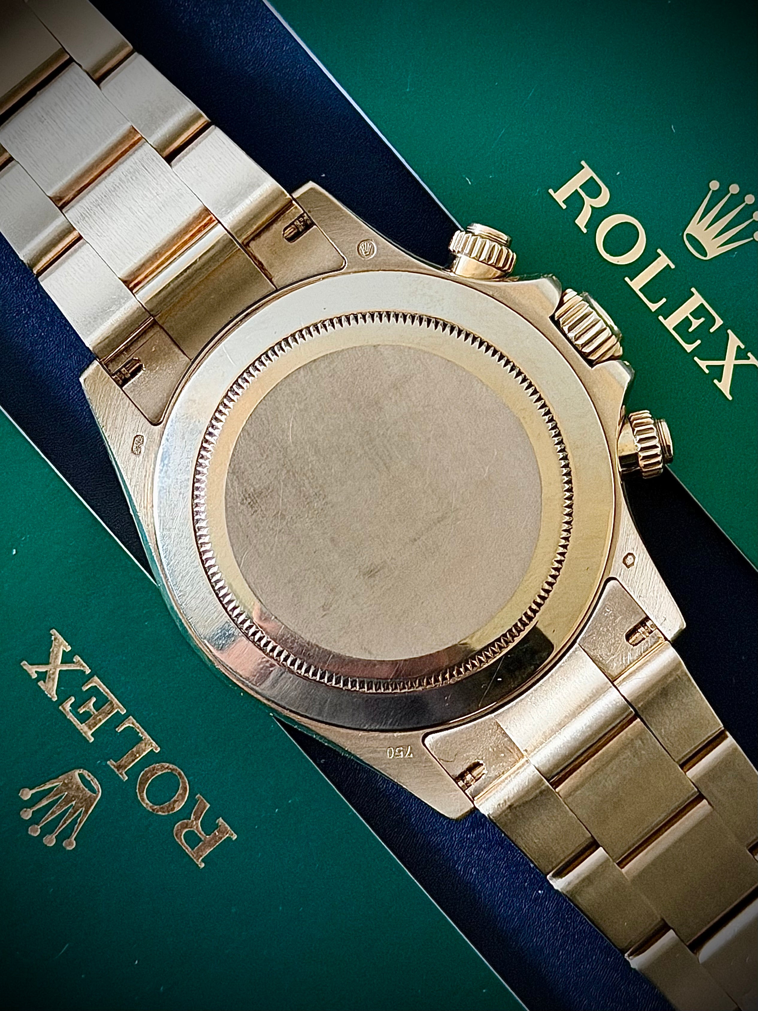 2014 ROLEX DAYTONA, FULL YELLOW GOLD, 116528, BOX AND PAPERS, INC GST
