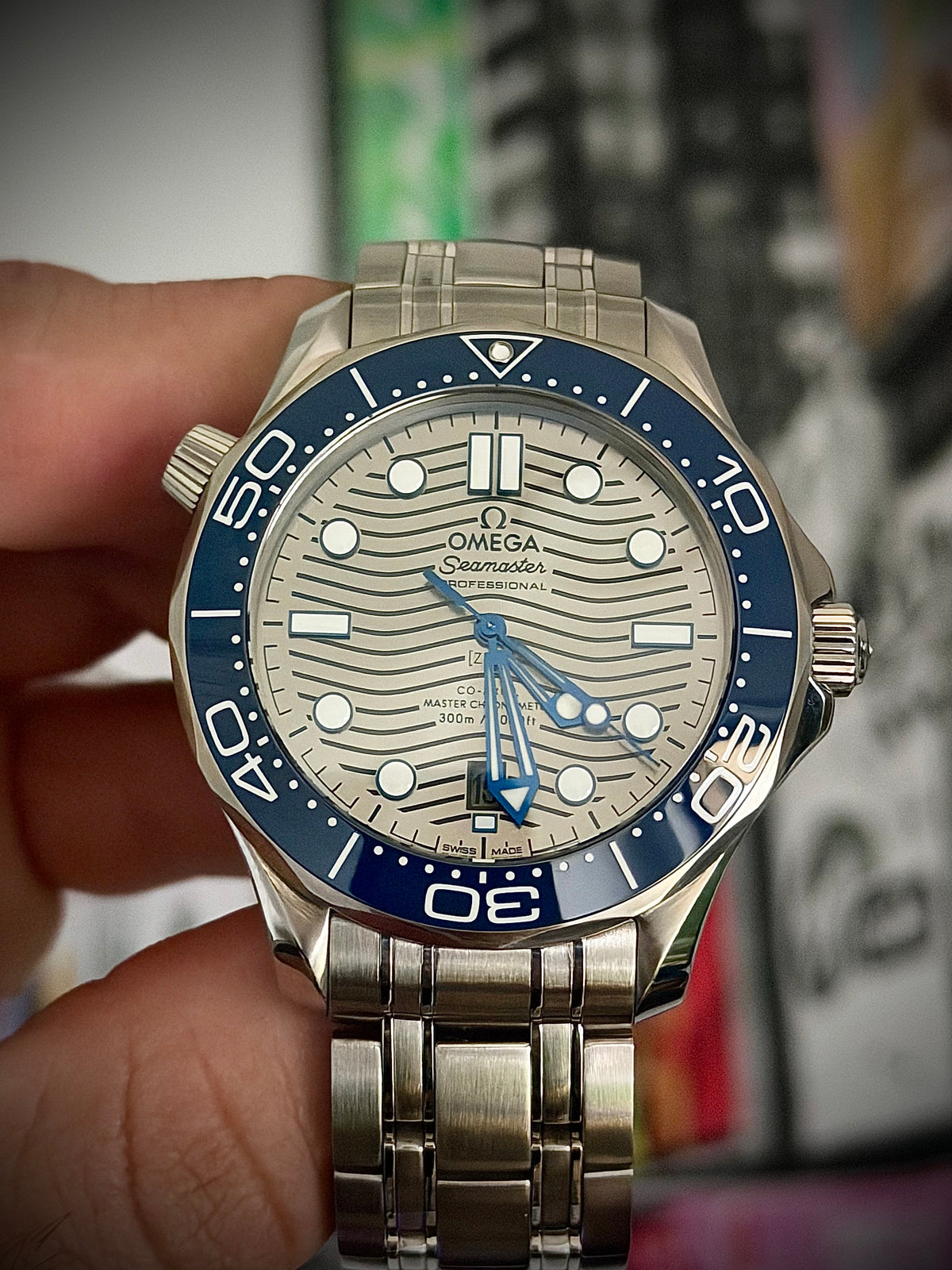 2026 OMEGA SEAMASTER DIVER 300M, 210.30.42.20.06.001, GREY DIAL, STEEL BRACELET, INC GST