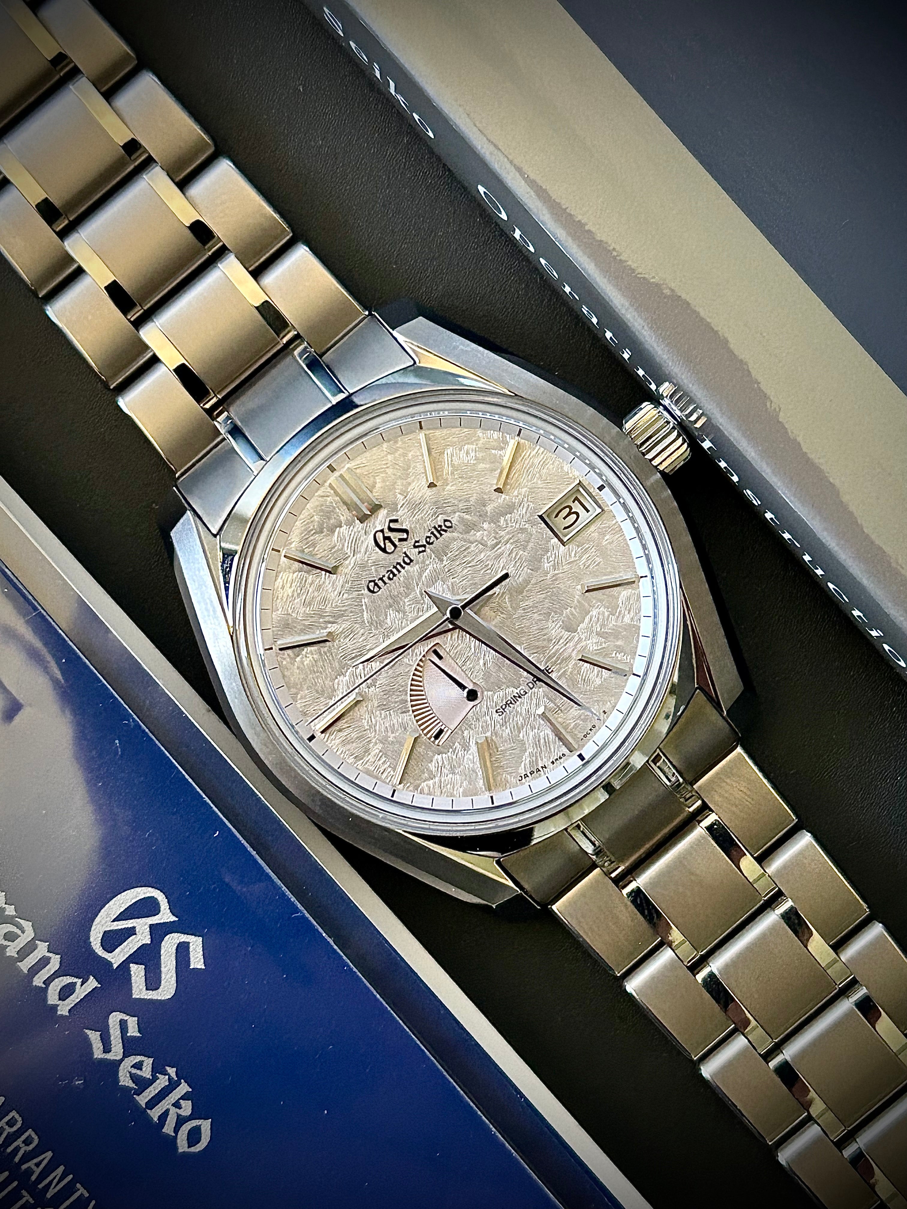 2022 GRAND SEIKO HERITAGE SPRING DRIVE, SHUNBUN, SBGA413, FULL SET, INC GST