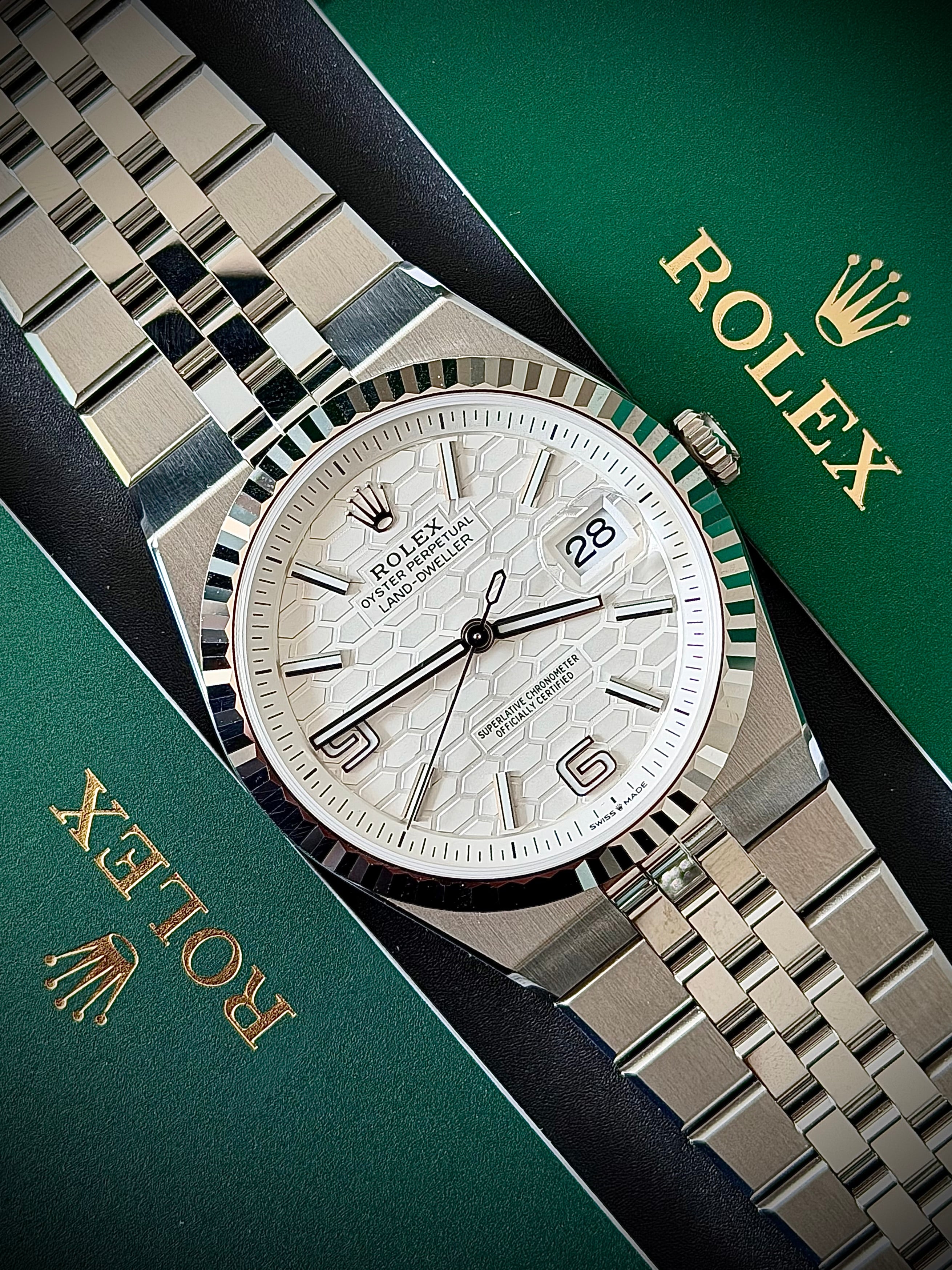 2025 ROLEX LAND DWELLER, 40MM, 127334, STAINLESS STEEL, NEW, INC GST