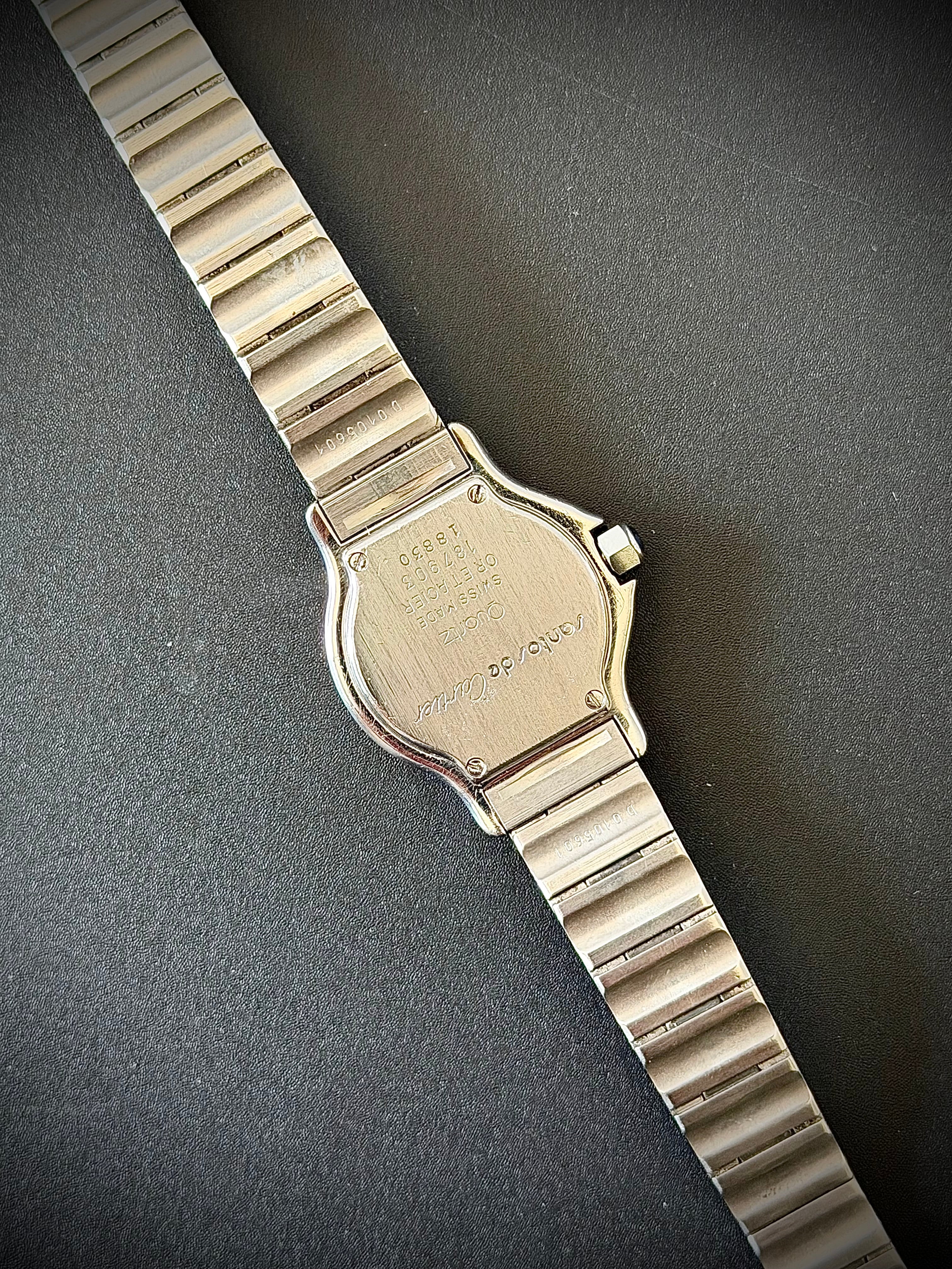 1990s CARTIER SANTOS OCTAGON TWO-TONE, 187903, 25MM, WATCH ONLY, INC GST