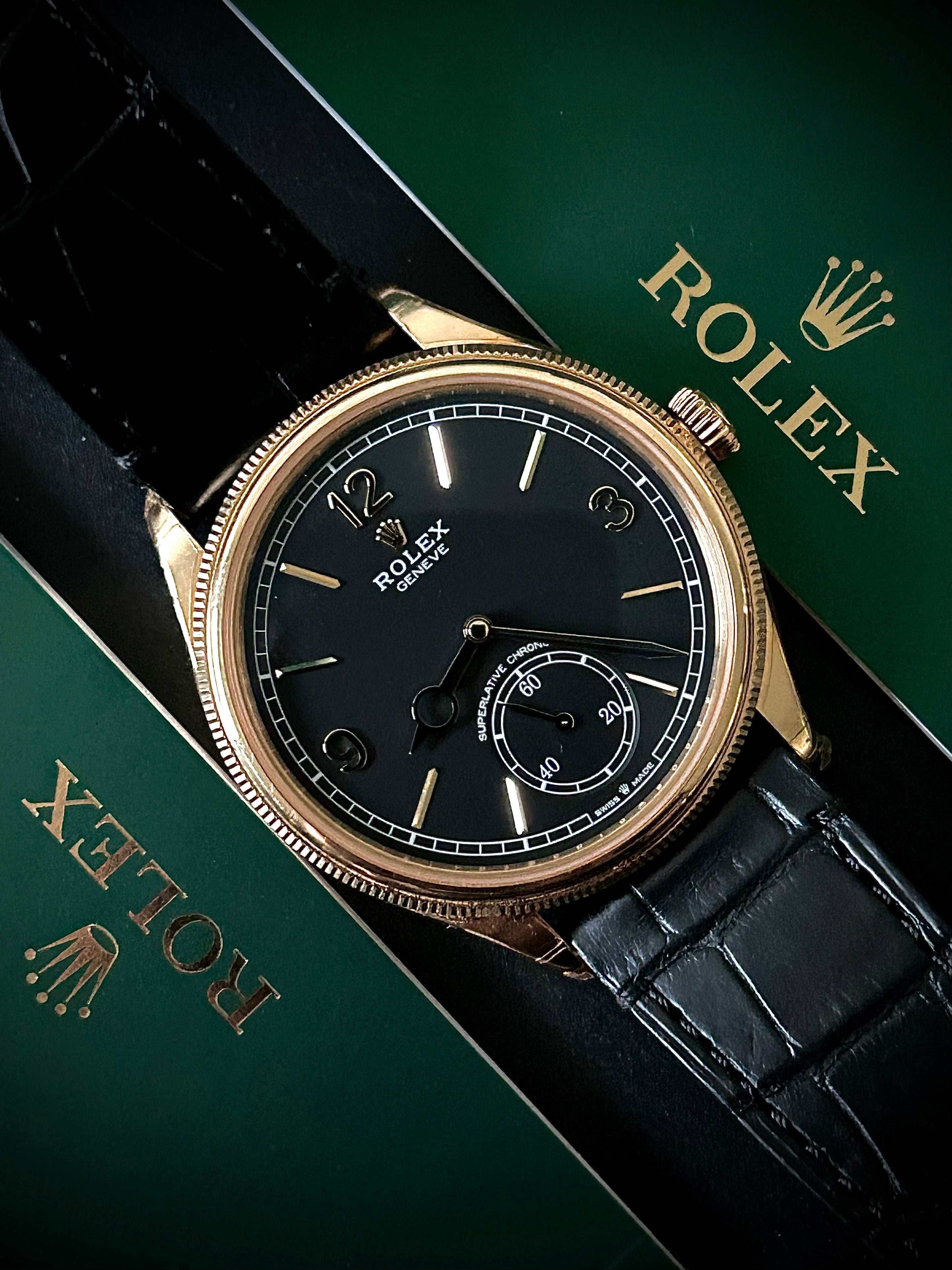 2024 ROLEX PERPETUAL 1908, 52508, YELLOW GOLD, MATTE BLACK DIAL, FULL SET, BRAND NEW, INC GST