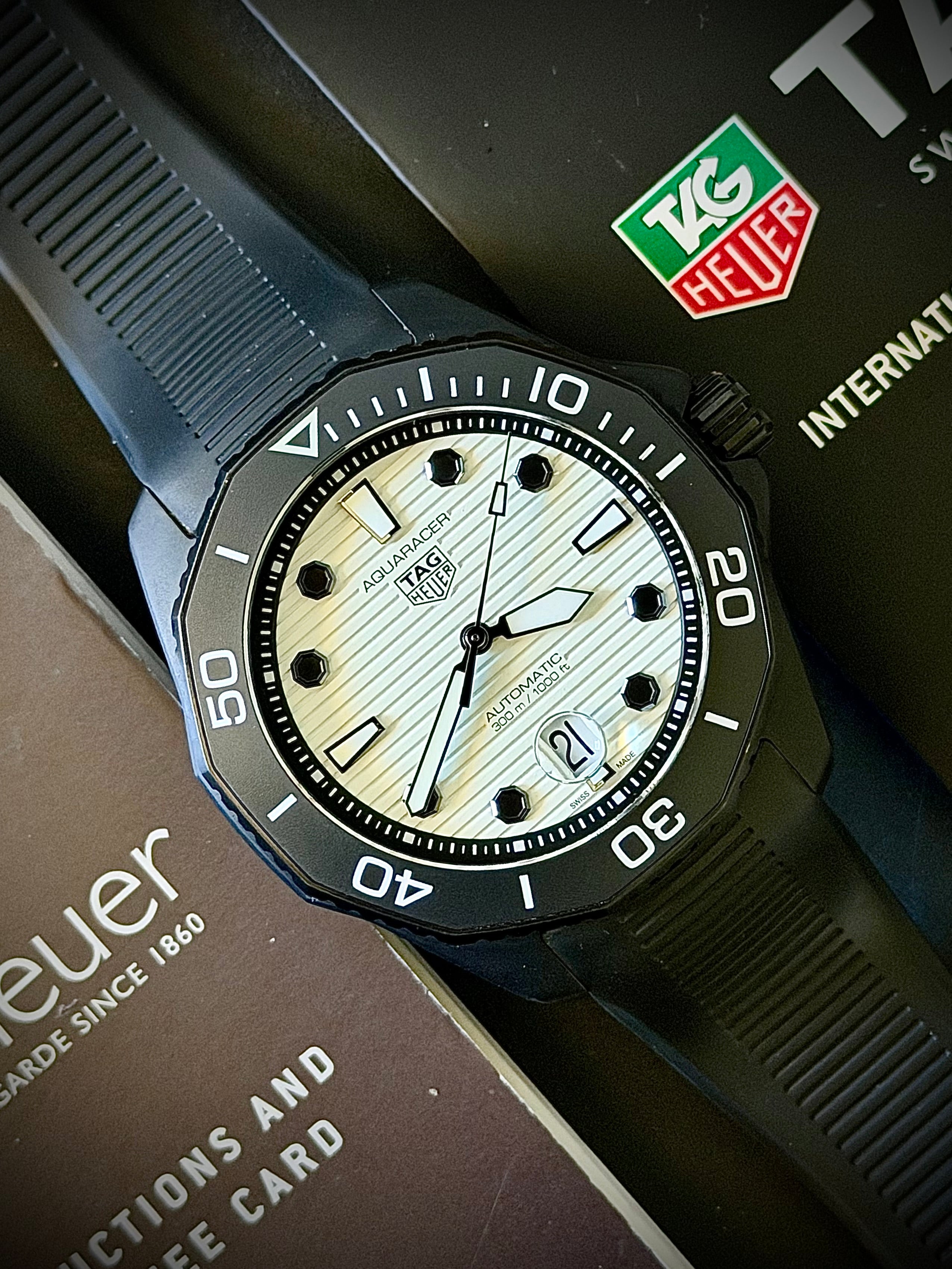 2025 TAG HEUER AQUARACER PROFESSIONAL 300 “NIGHT DIVER”, WBP201D.FT6197, FULL SET, INC GST