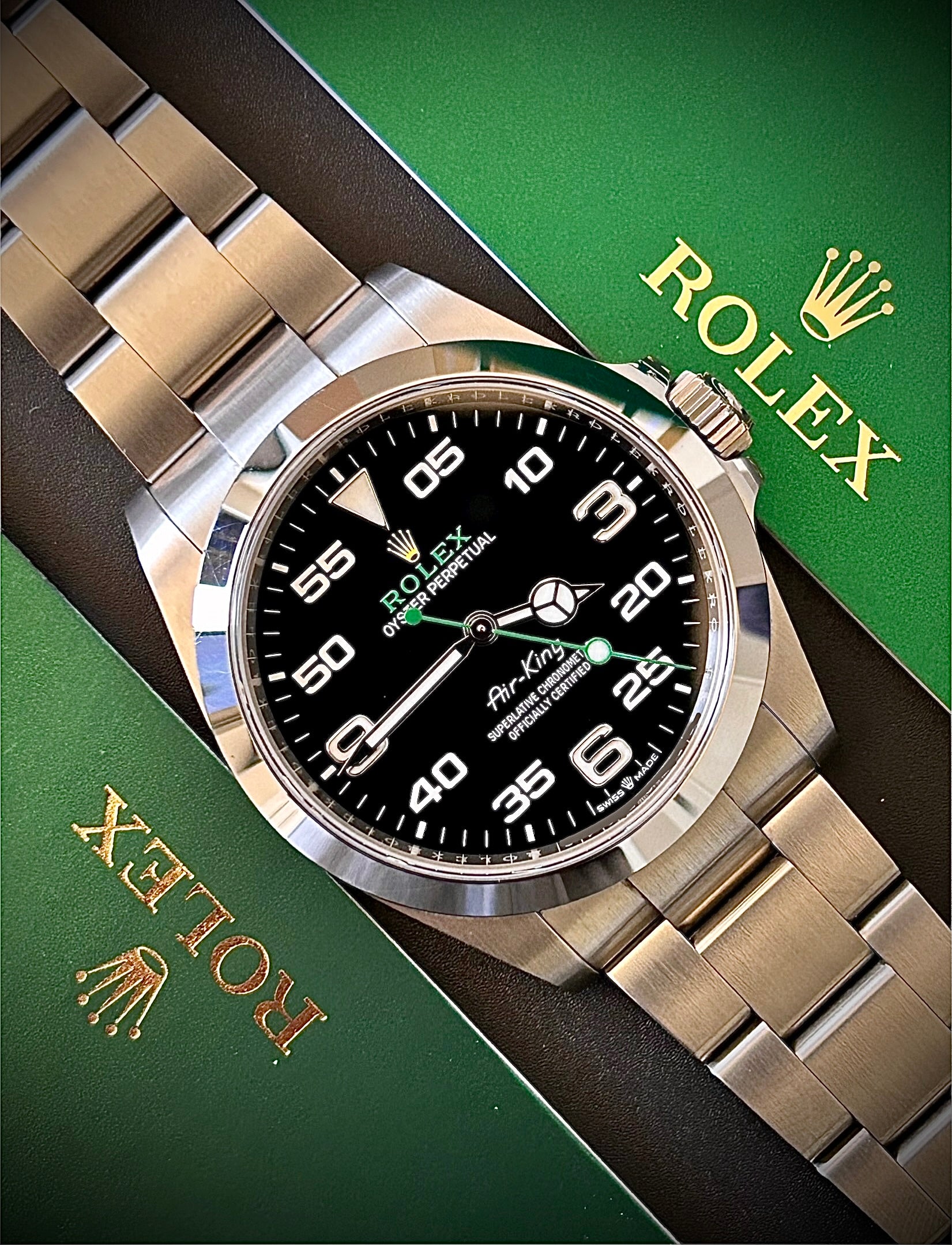 2022 ROLEX AIR KING, 126900, FULL SET, INC GST