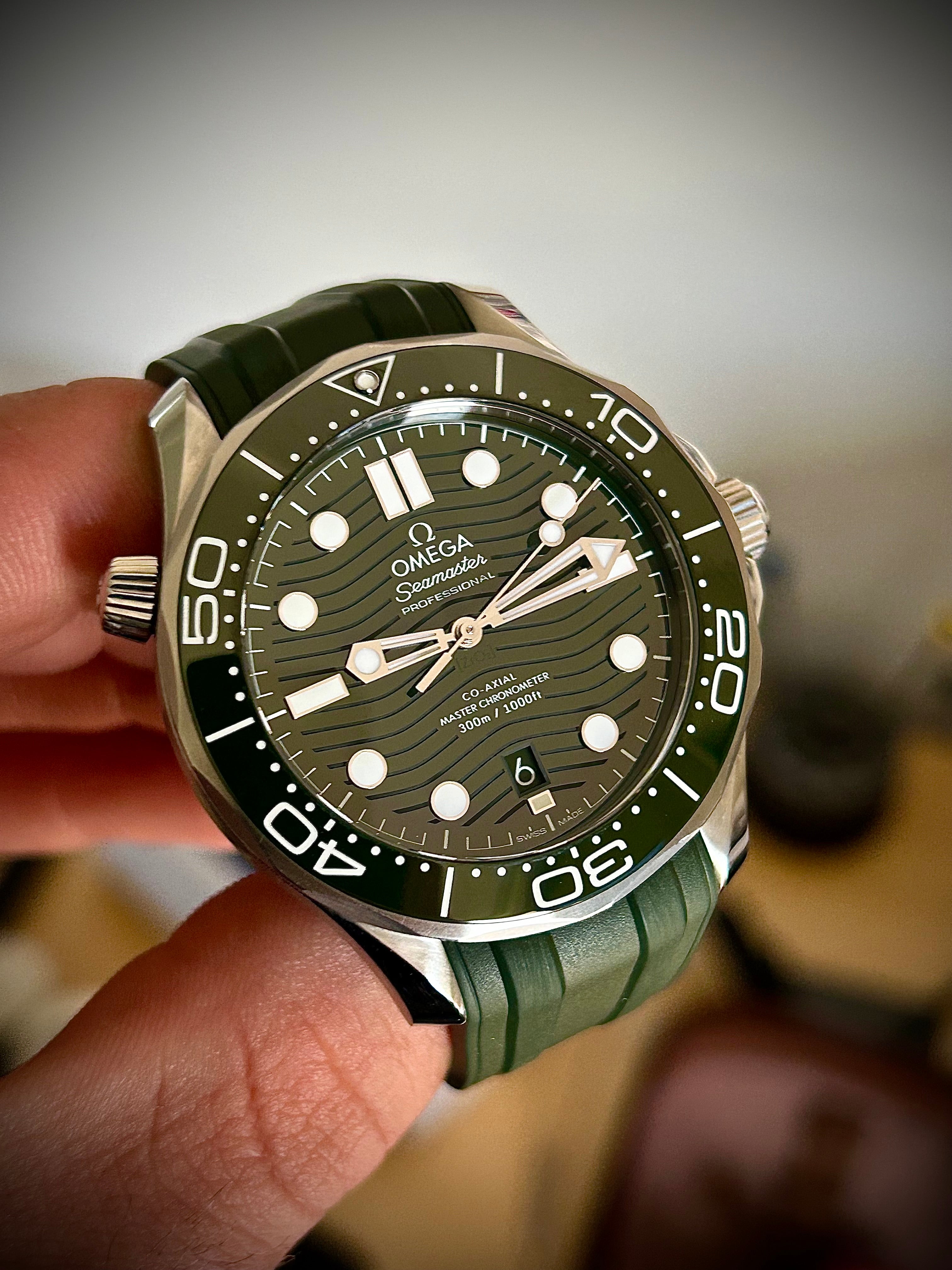 2025 OMEGA SEAMASTER 300, GREEN DIAL, FULL SET, INC GST