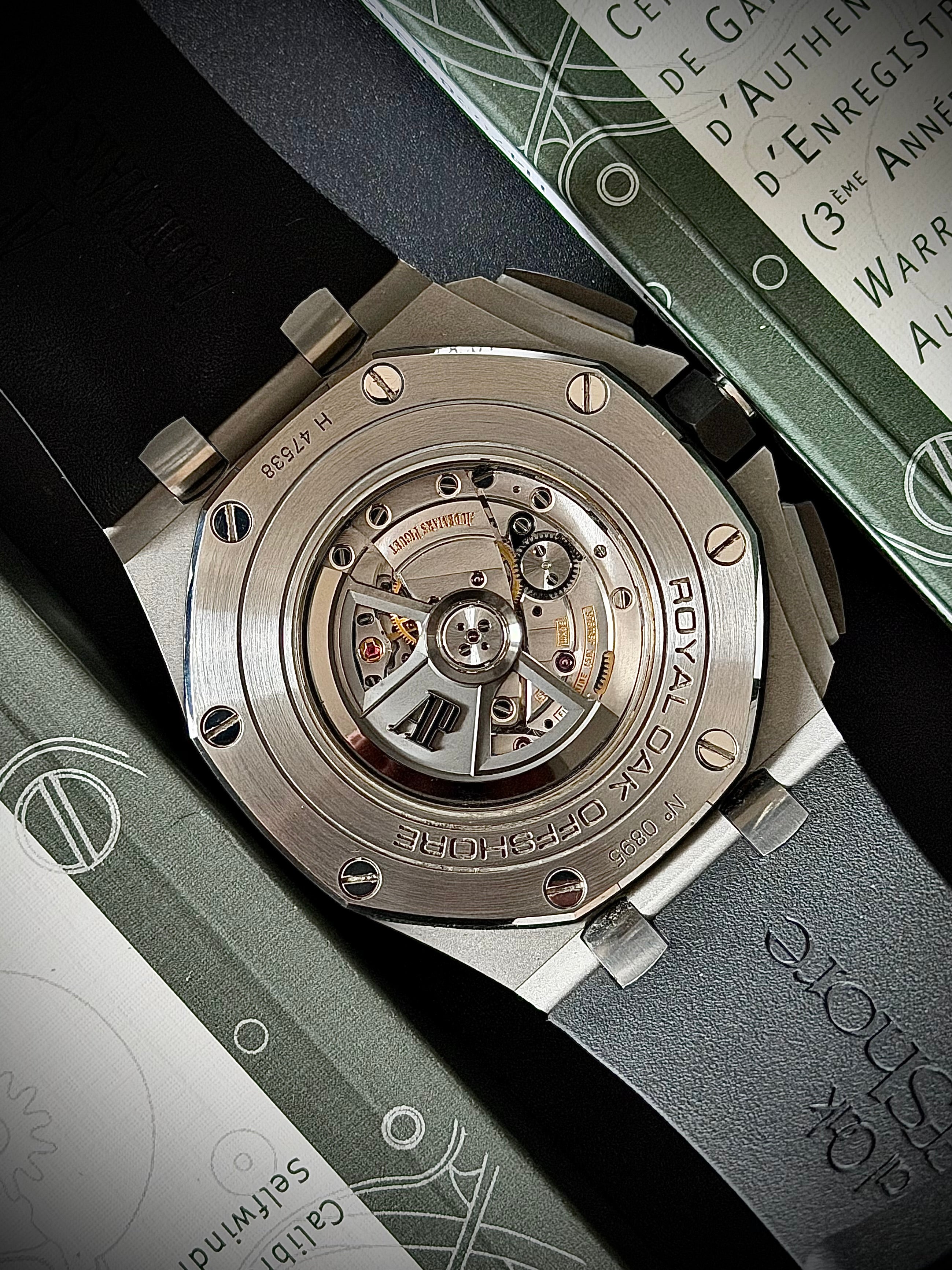 2013 AUDEMARS PIGUET ROYAL OAK OFFSHORE CHRONOGRAPH, FULL SET, INC GST