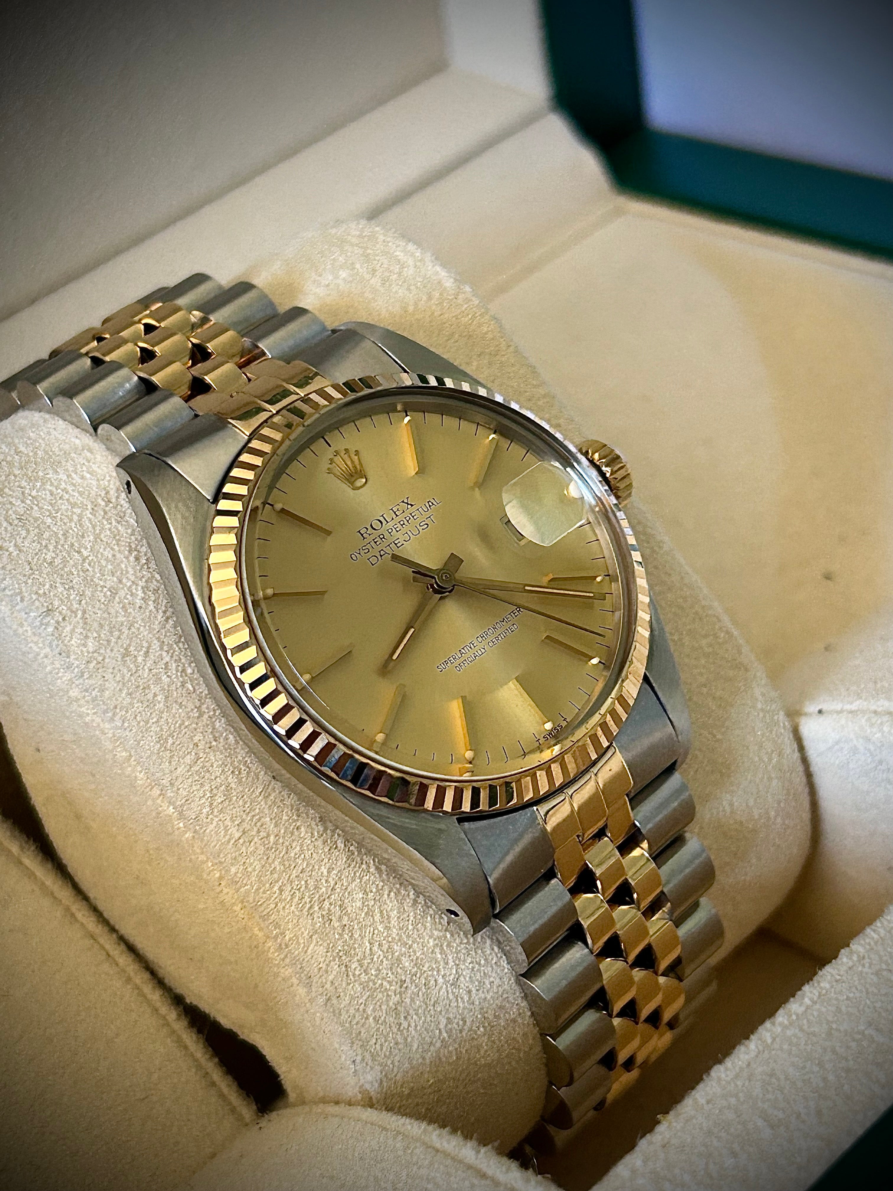 1984 ROLEX DATEJUST 36 16013, WATCH ONLY, INC GST