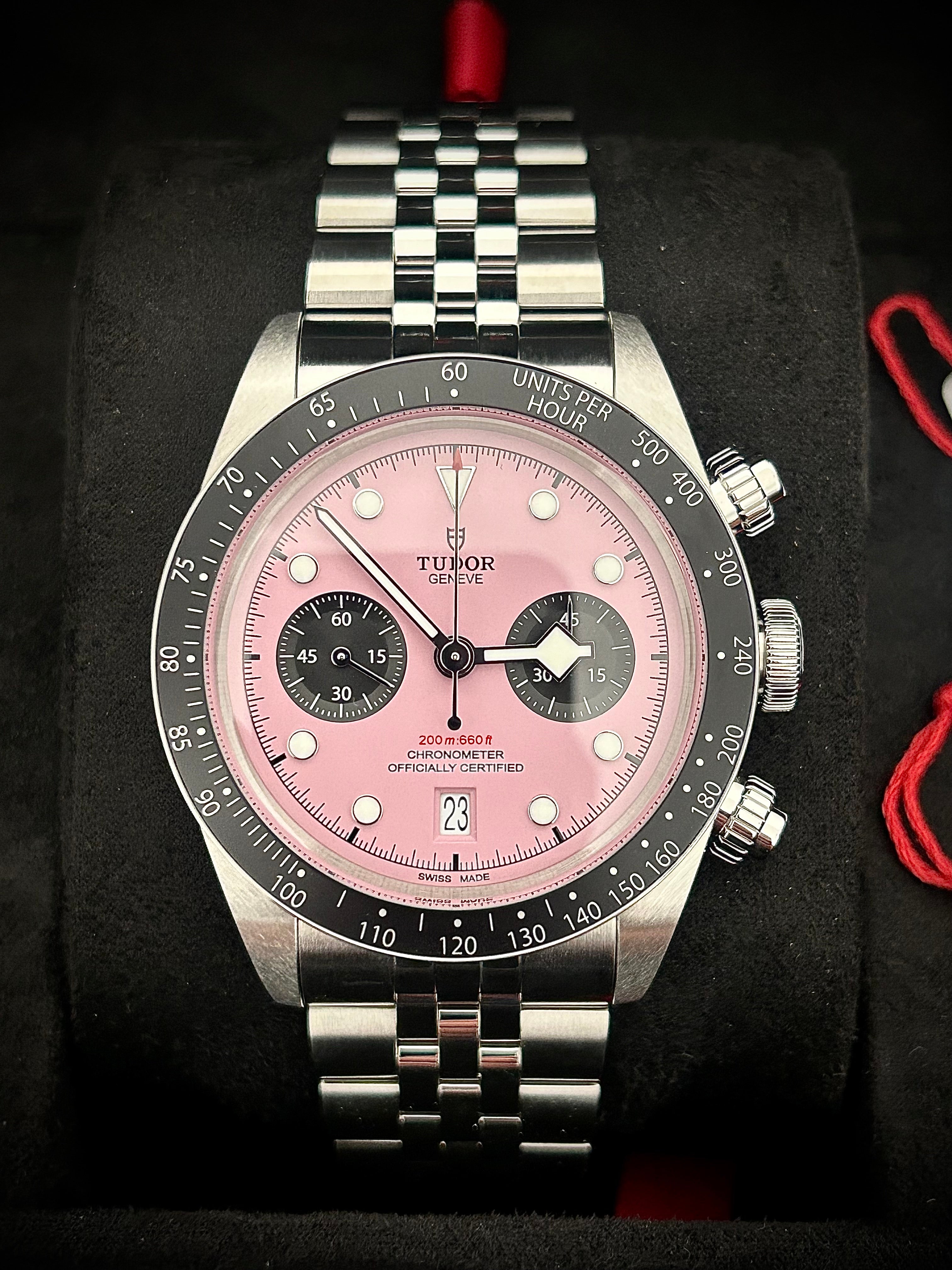 2024 TUDOR BLACK CHRONO PINK
INTER MIAMI EDITION, FULL SET, INC GST