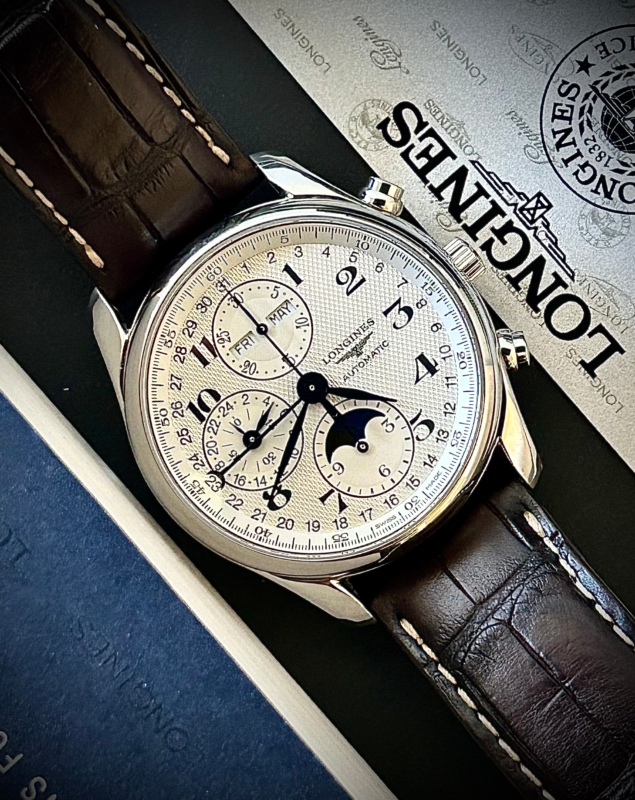 2020 LONGINES MASTER COLLECTION MOONPHASE, FULL SET, INC GST