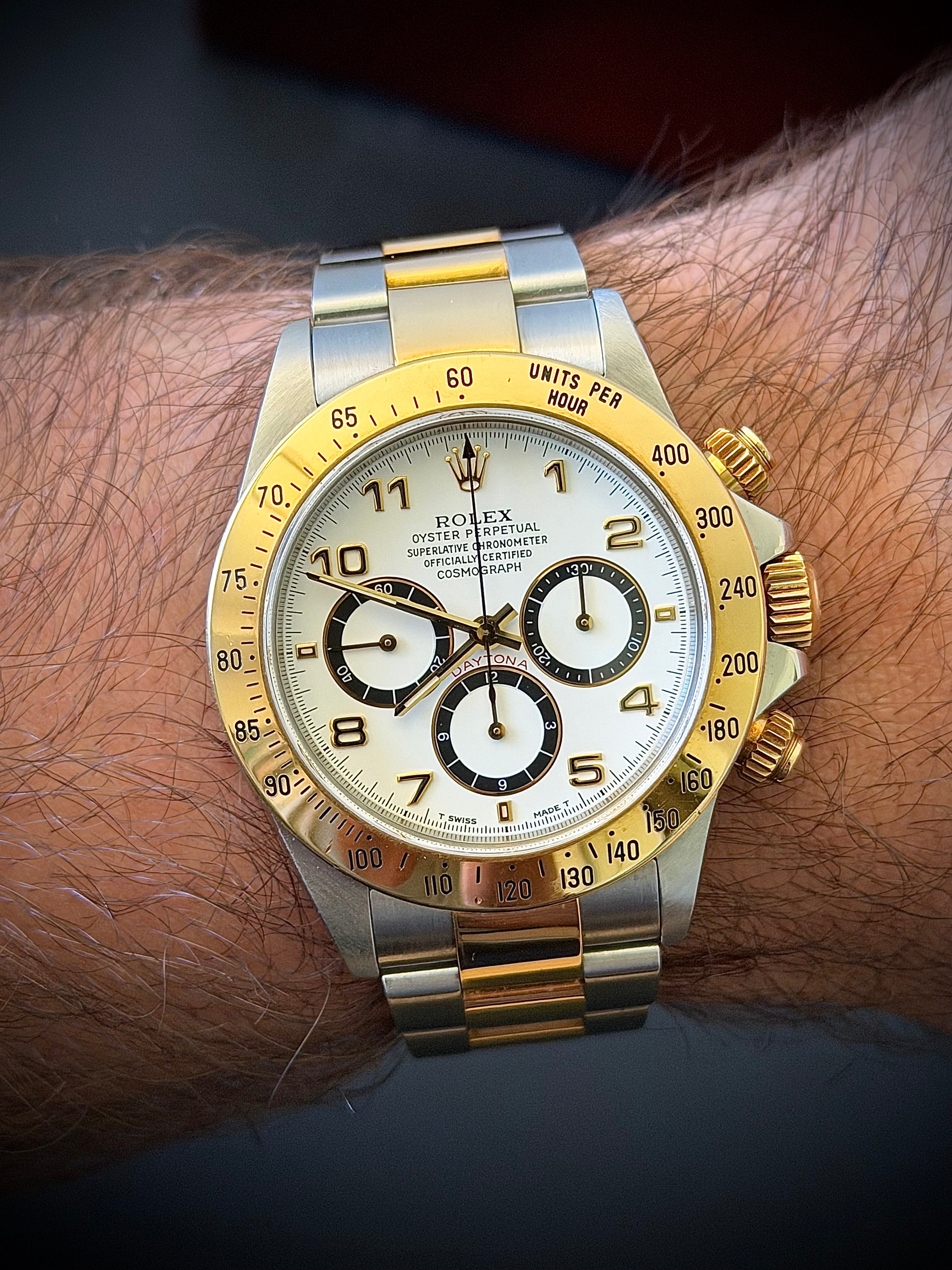 1999 ROLEX ZENITH DAYTONA, 16523, WATCH AND BOX, INC GST