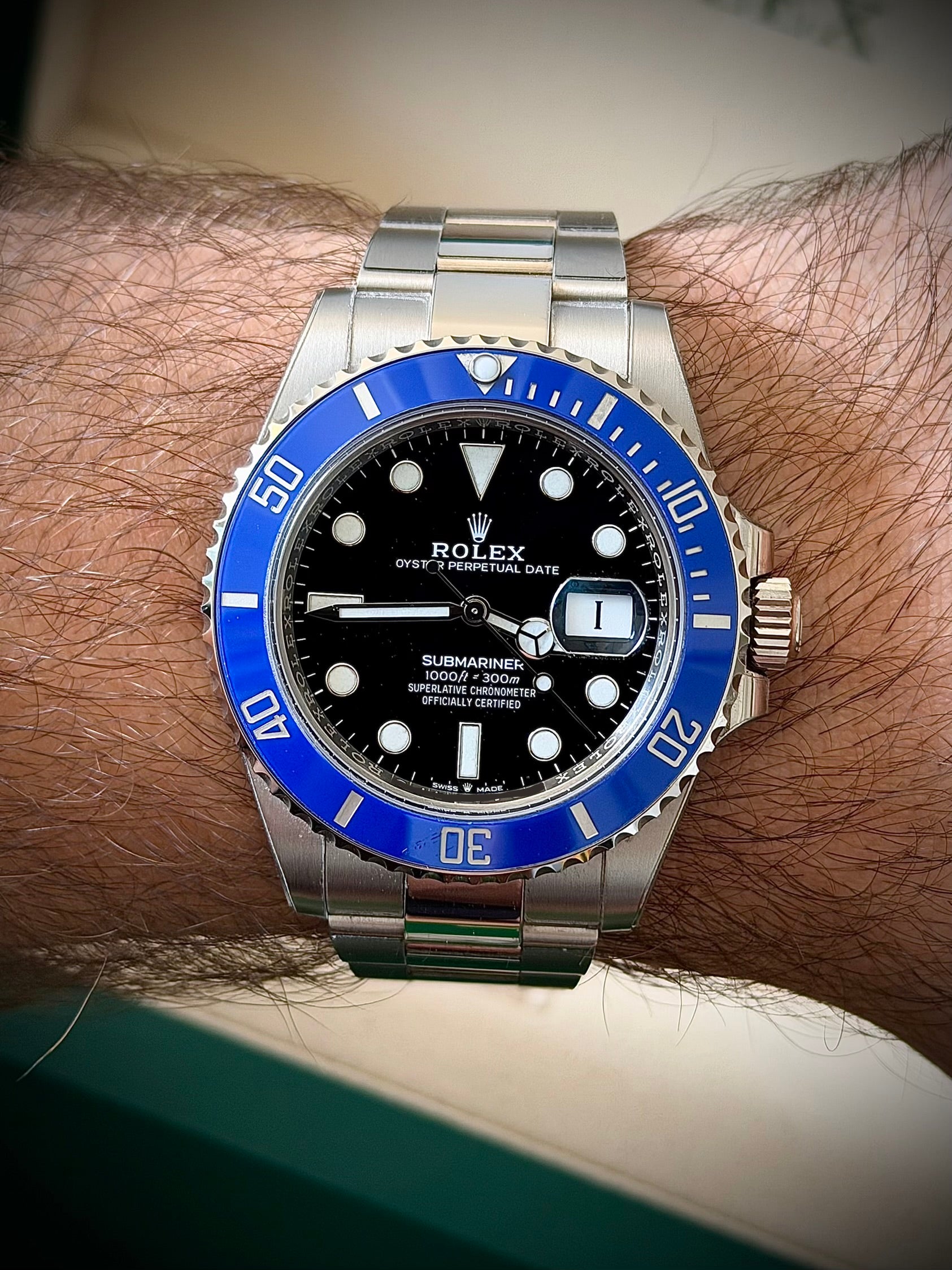 2023 ROLEX SUBMARINER DATE, 126619LB, COOKIE MONSTER, FULL SET, INC GST