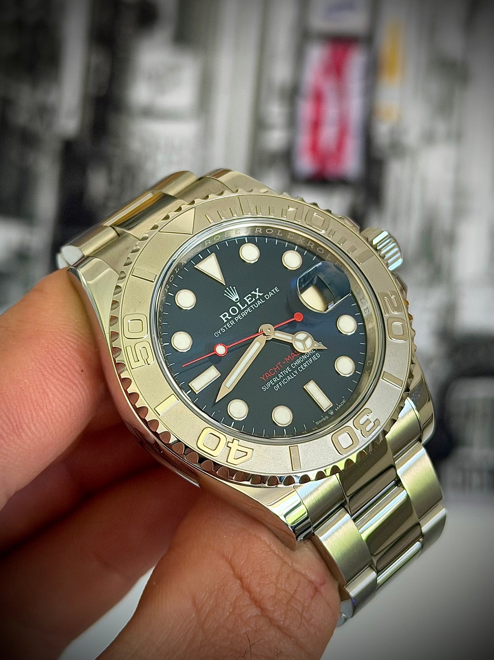2023 ROLEX YACHT-MASTER 40, BLUE DIAL, 126622, BOX AND PAPERS, INC GST
