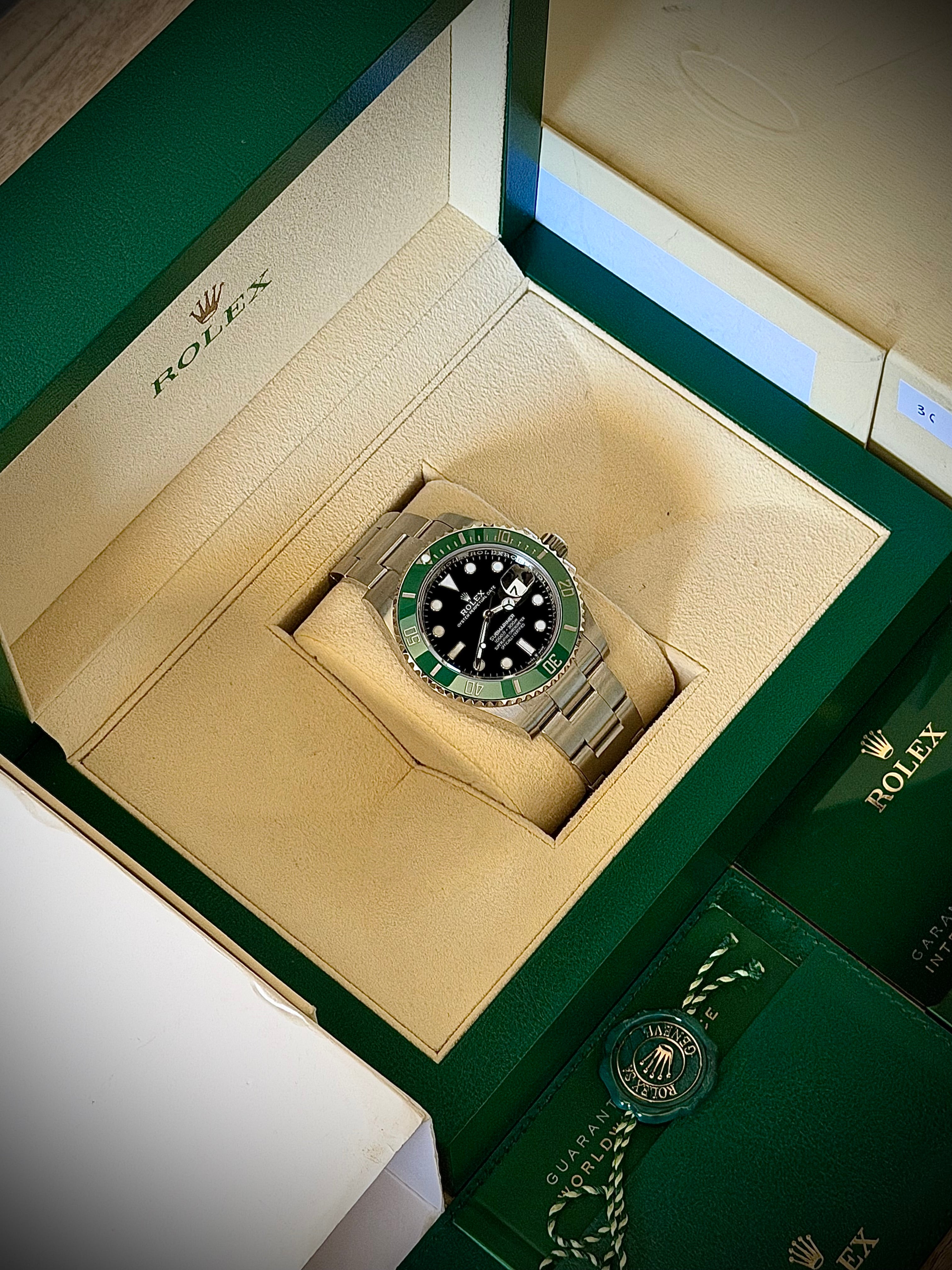 2023 ROLEX SUBMARINER DATE, STARBUCKS, 126610LV, STARBUCKS, FULL SET, INC GST