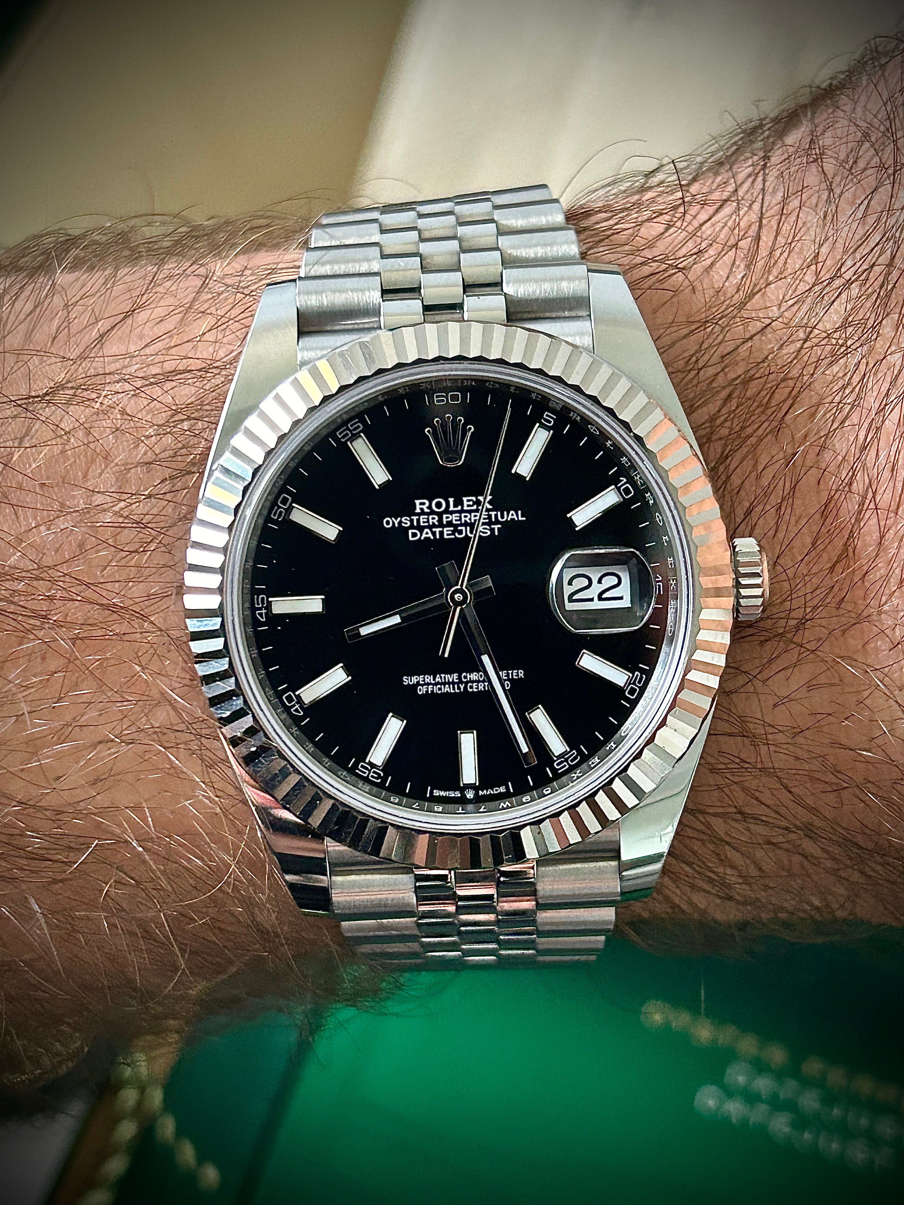 2020 ROLEX DATEJUST 41, BLACK DIAL, 126334, FULL SET, INC GST