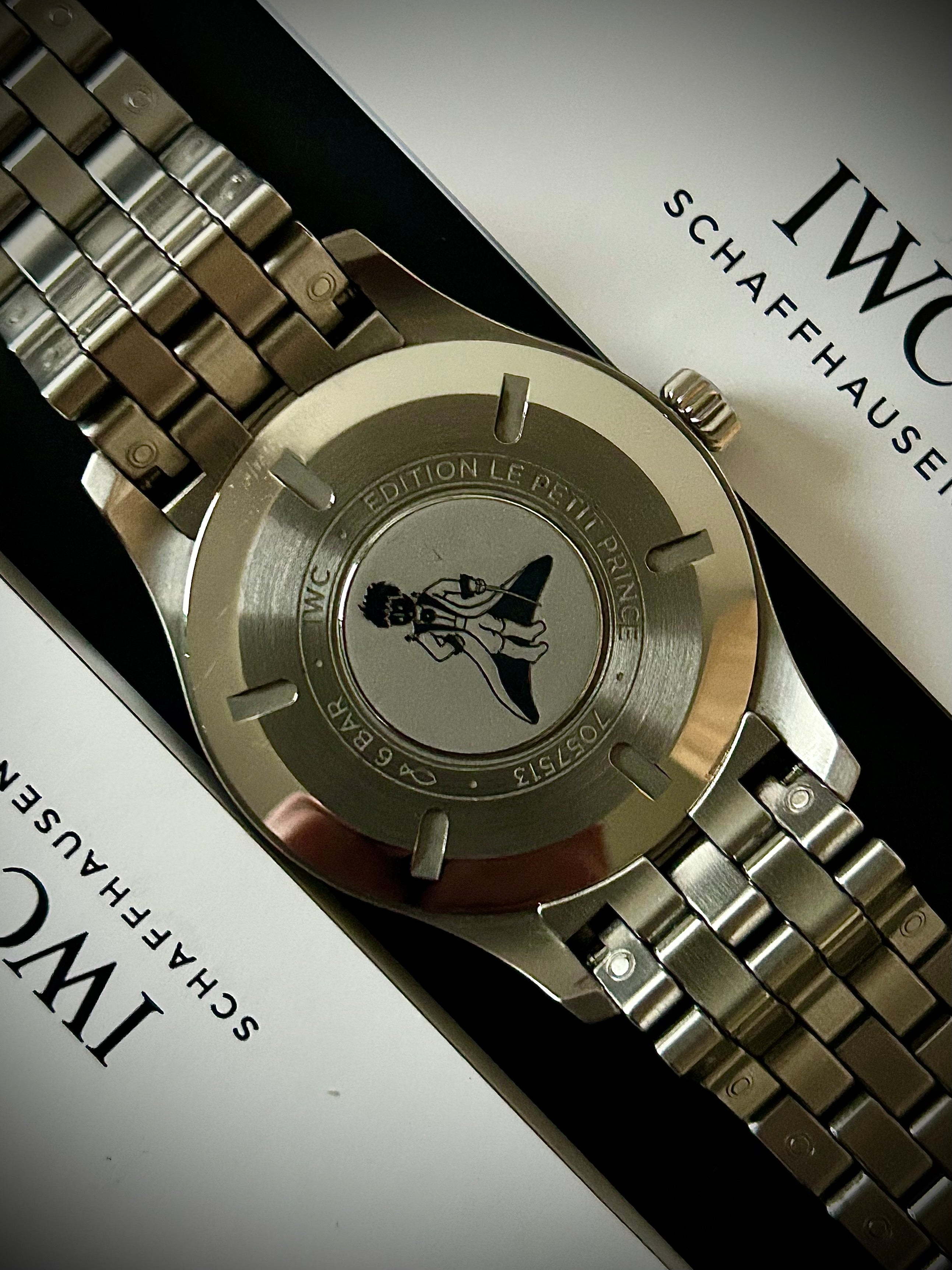 2021 IWC PILOTS WATCH XVIII, “LE PETIT PRINCE” BLUE DIAL, IW327016, FULL SET, INC GST