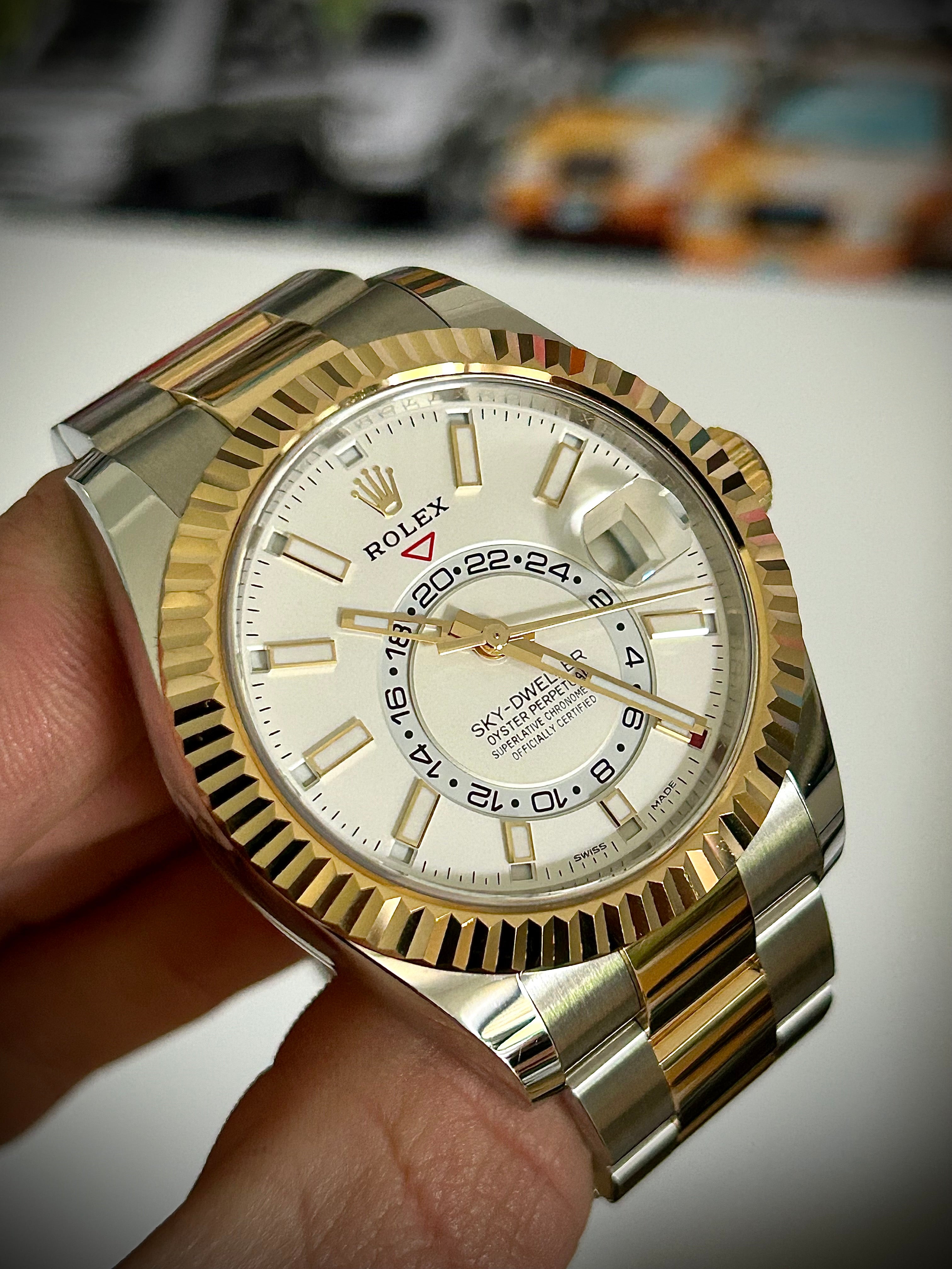 2021 ROLEX SKY DWELLER, TWO TONE, 326933, FULL SET, INC GST