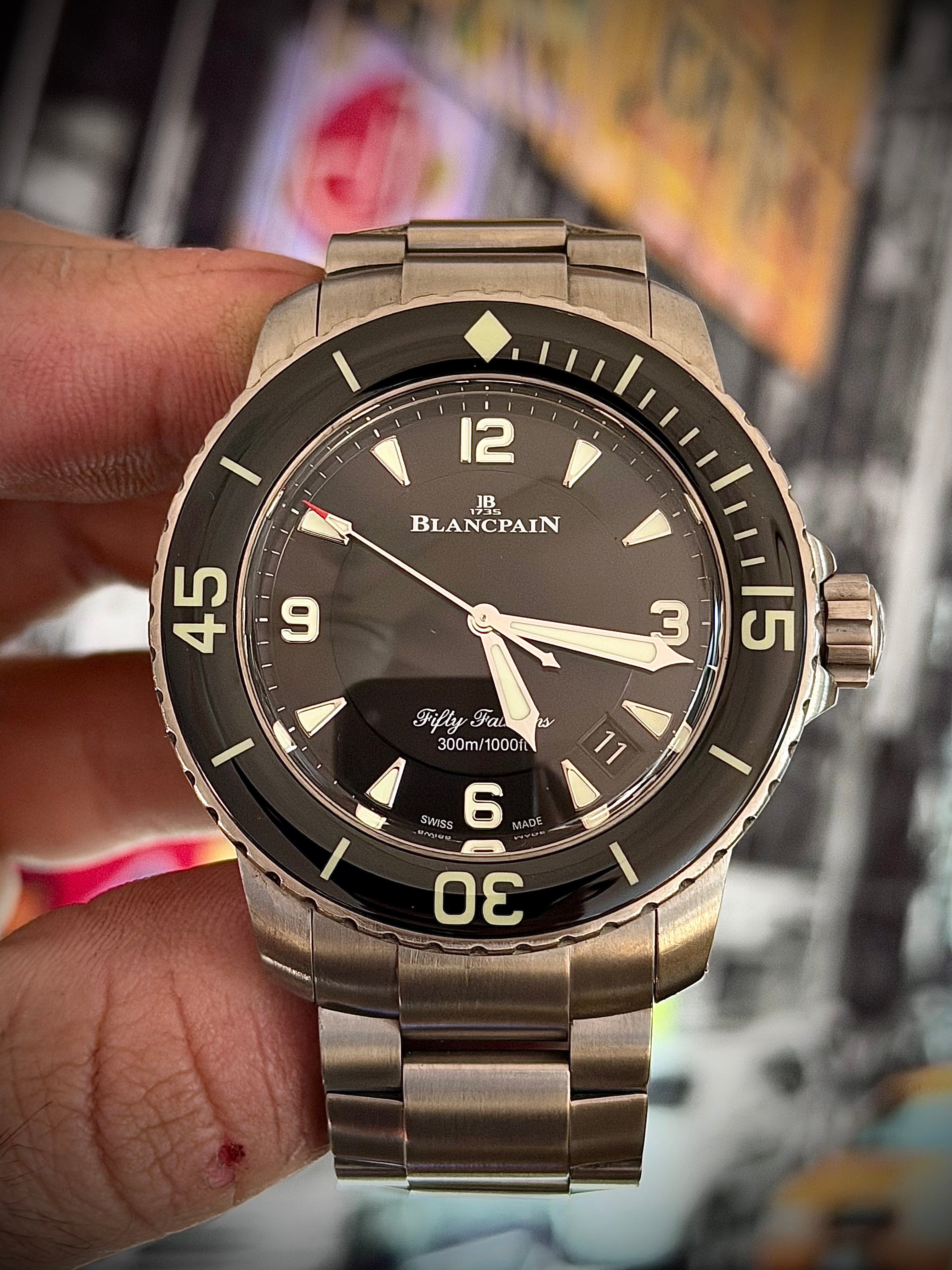 2024 BLANCPAIN FIFTY FATHOMS AUTOMATIQUE, 5015 12B30 98B, FULL SET, INC GST