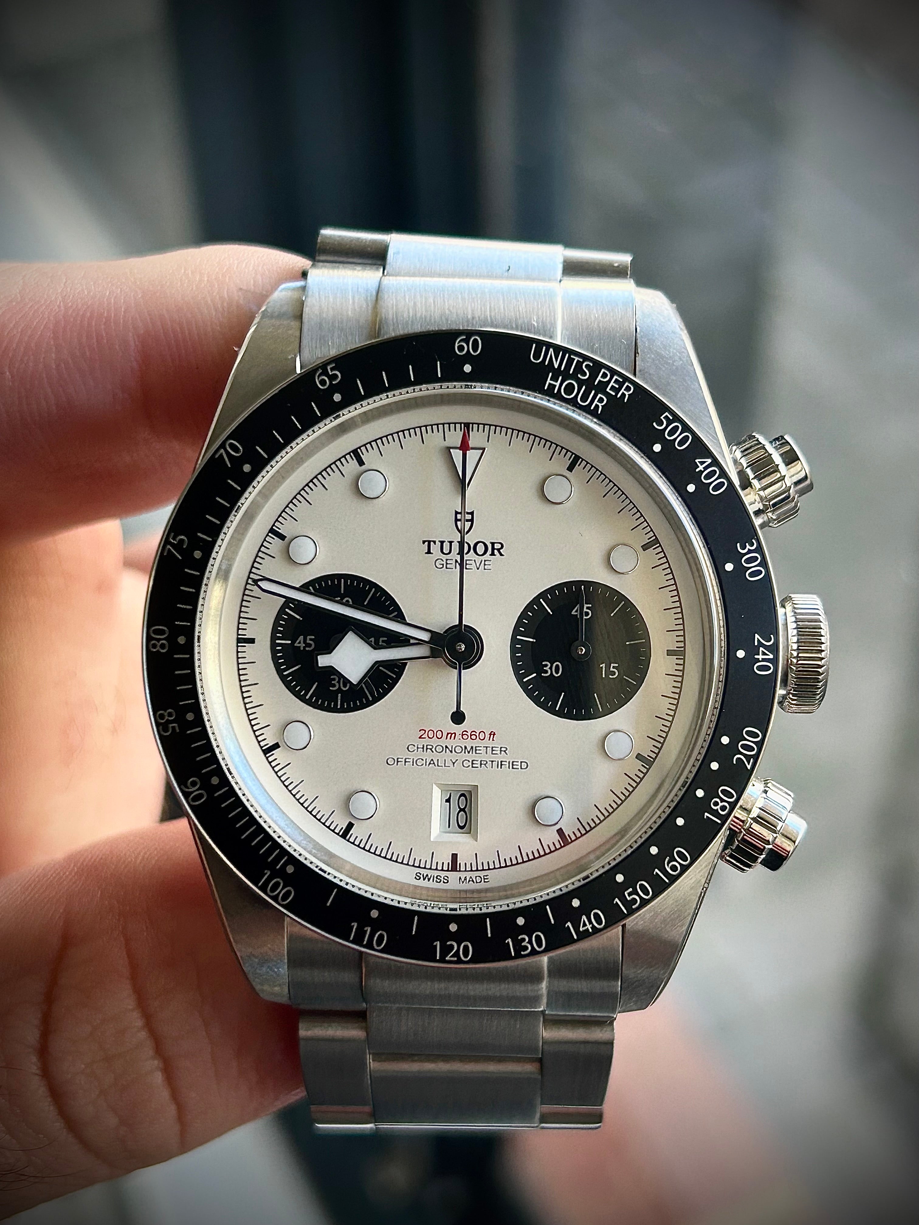 2023 TUDOR BLACK CHRONO “PANDA”, FULL SET, INC GST