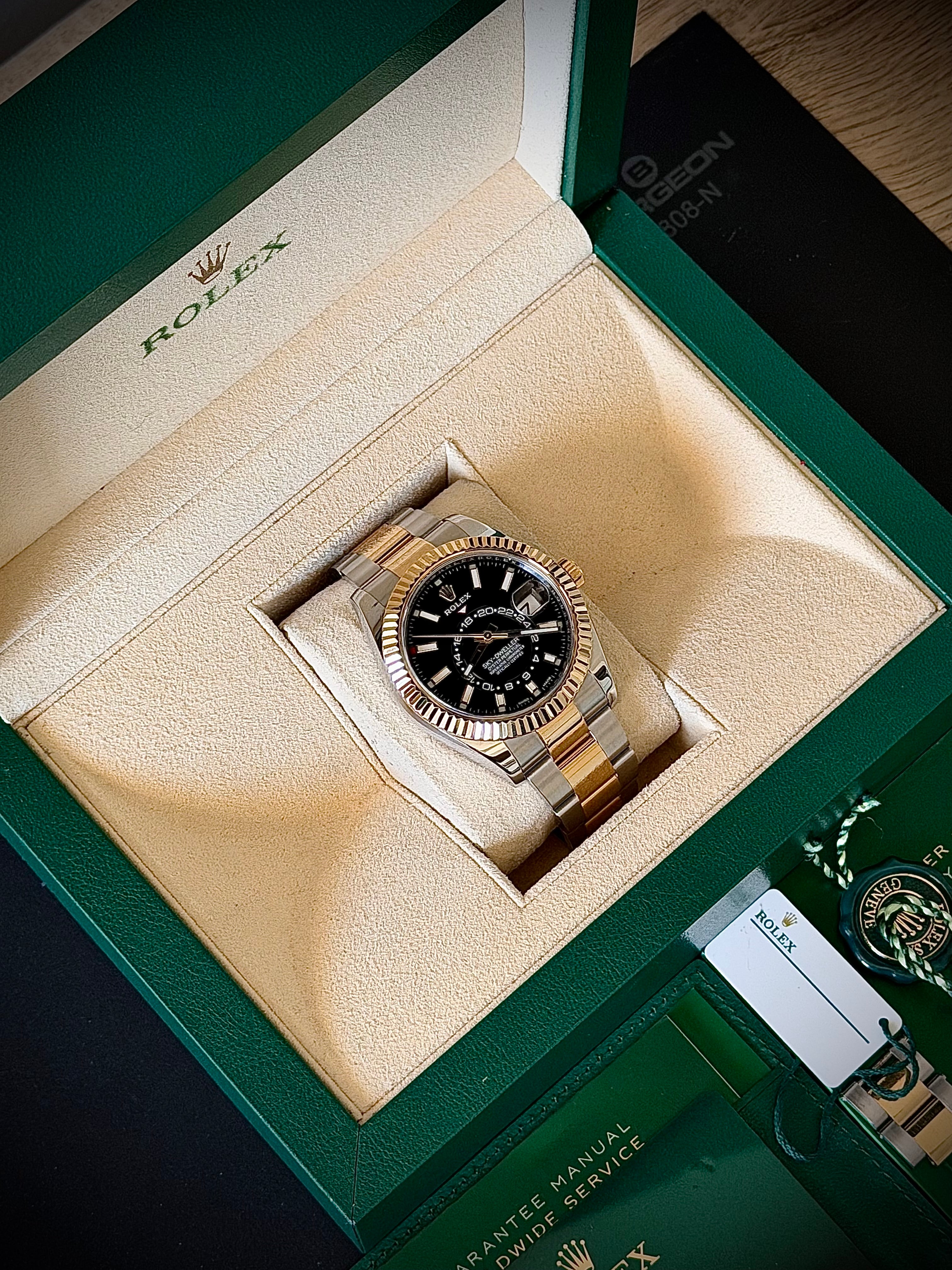 2020 ROLEX SKY DWELLER, TWO TONE, 326933, FULL SET, INC GST