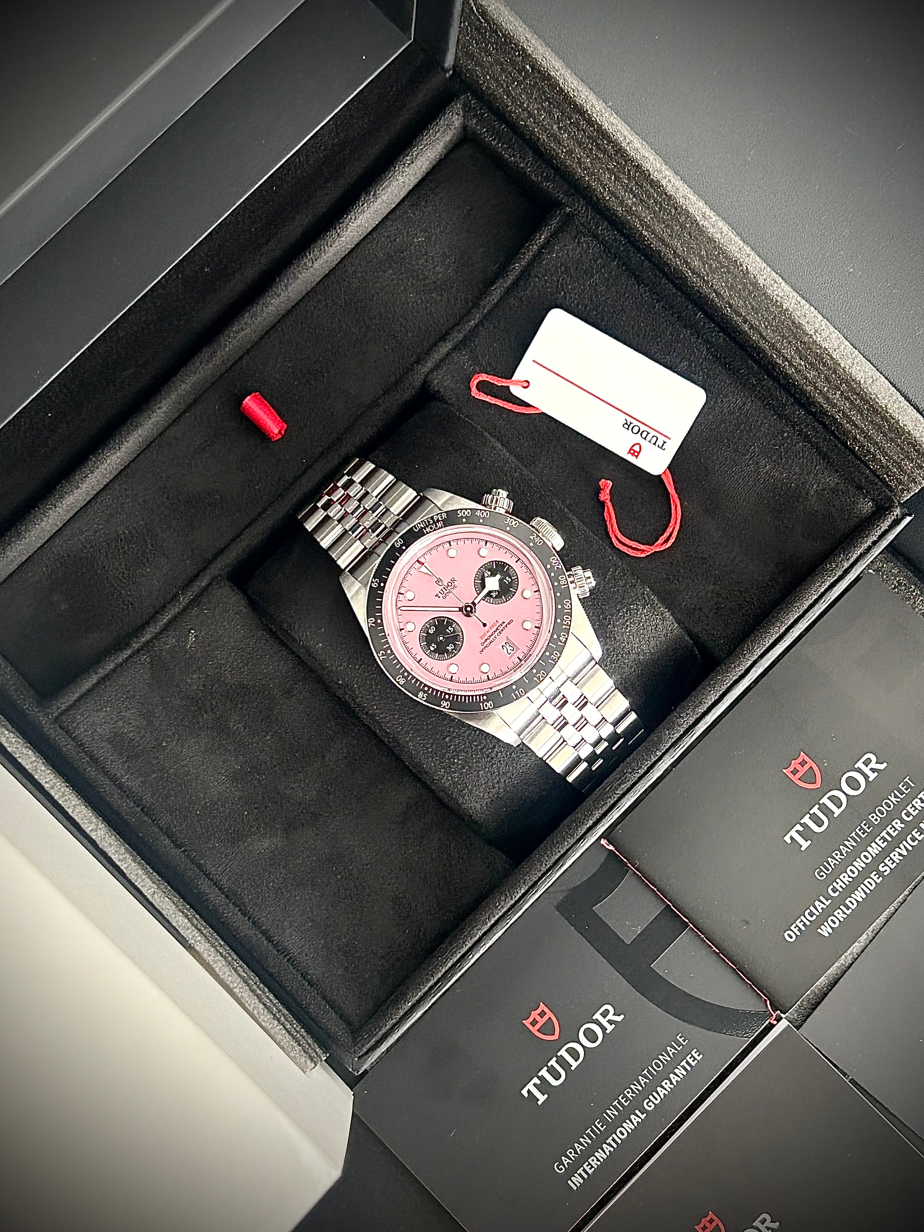 2024 TUDOR BLACK CHRONO PINK
INTER MIAMI EDITION, FULL SET, INC GST
