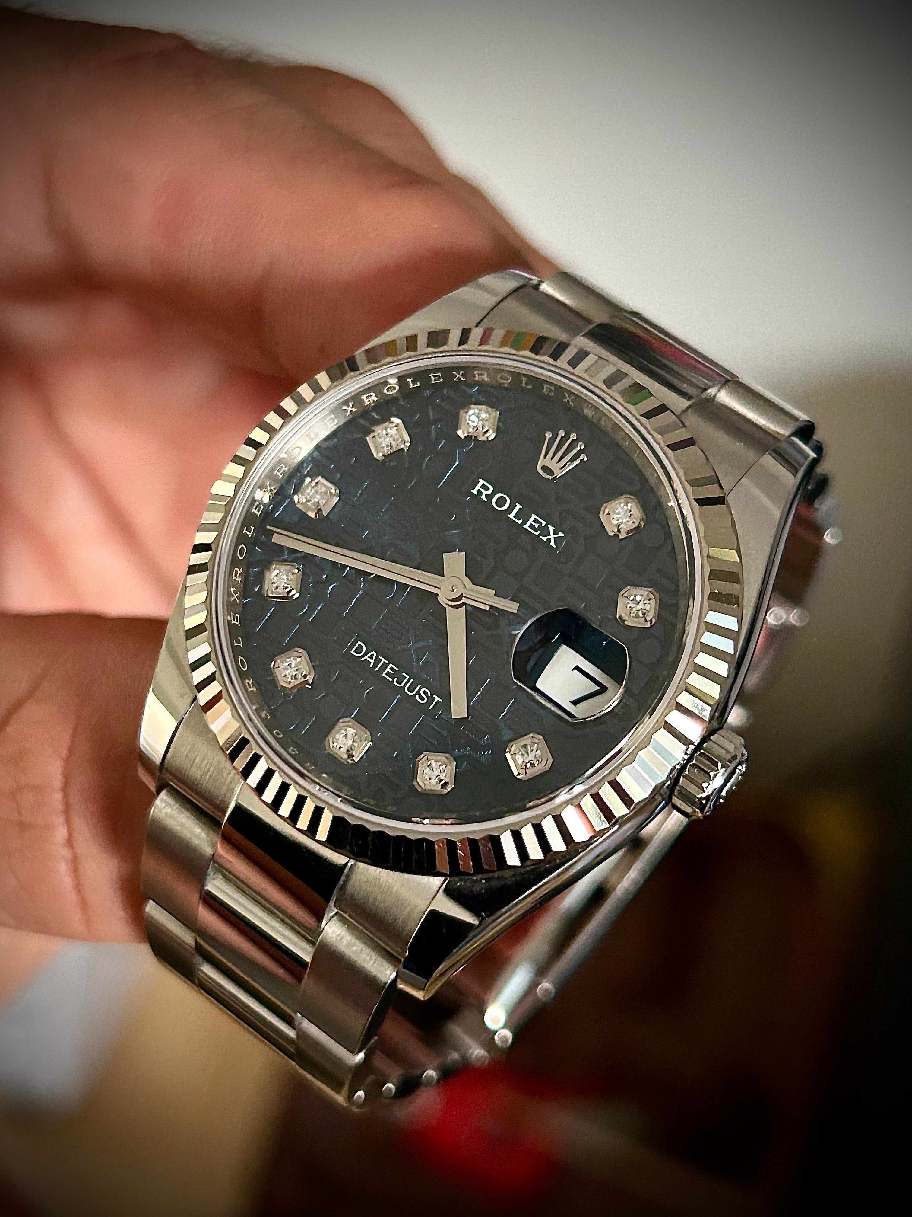 2020 ROLEX DATEJUST 36, 126234, BLUE DIAMOND COMPUTER DIAL, FULL SET, INC GST