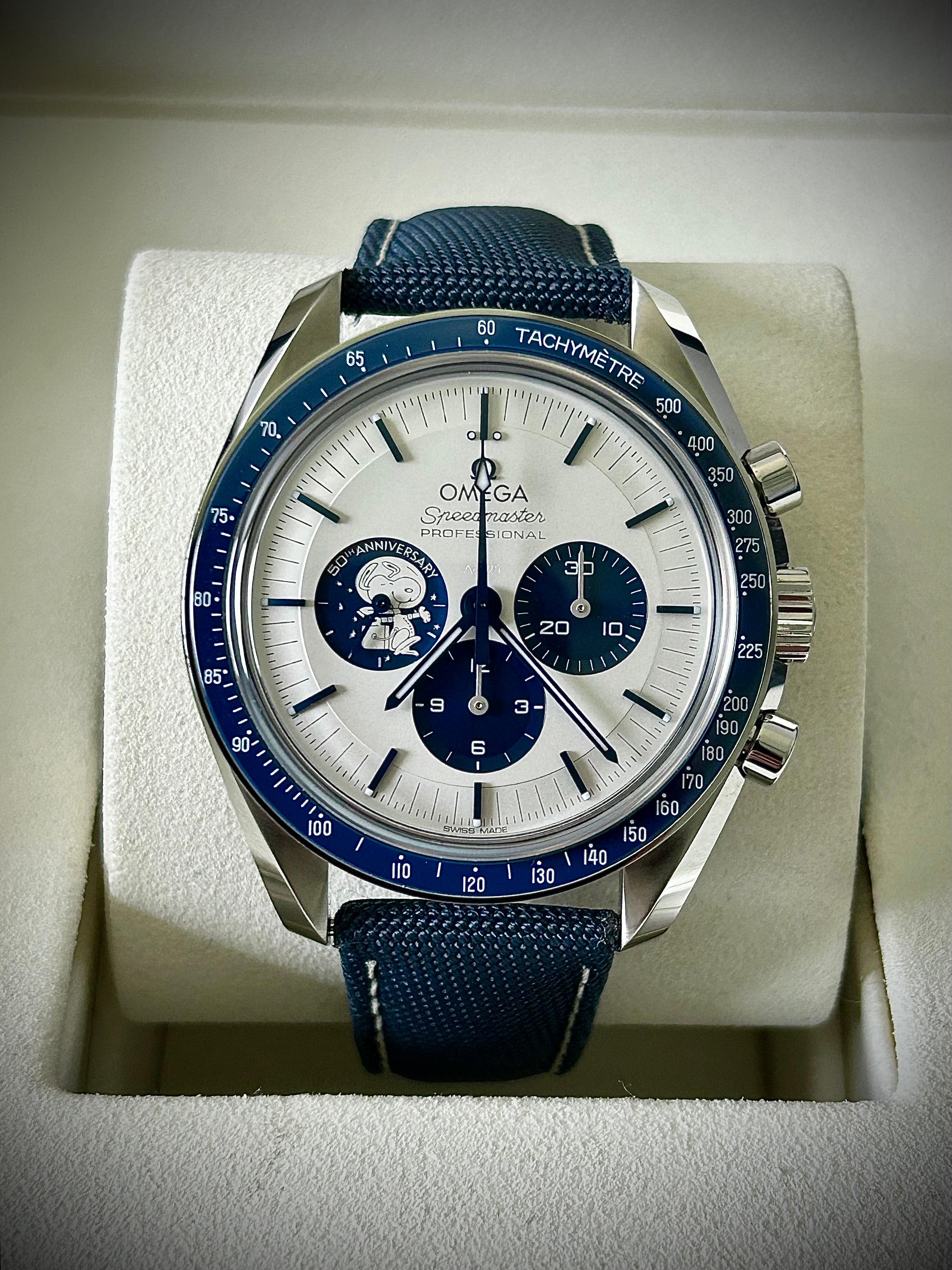 2025 OMEGA SPEEDMASTER SILVER SNOOPY, FULL SET, INC GST