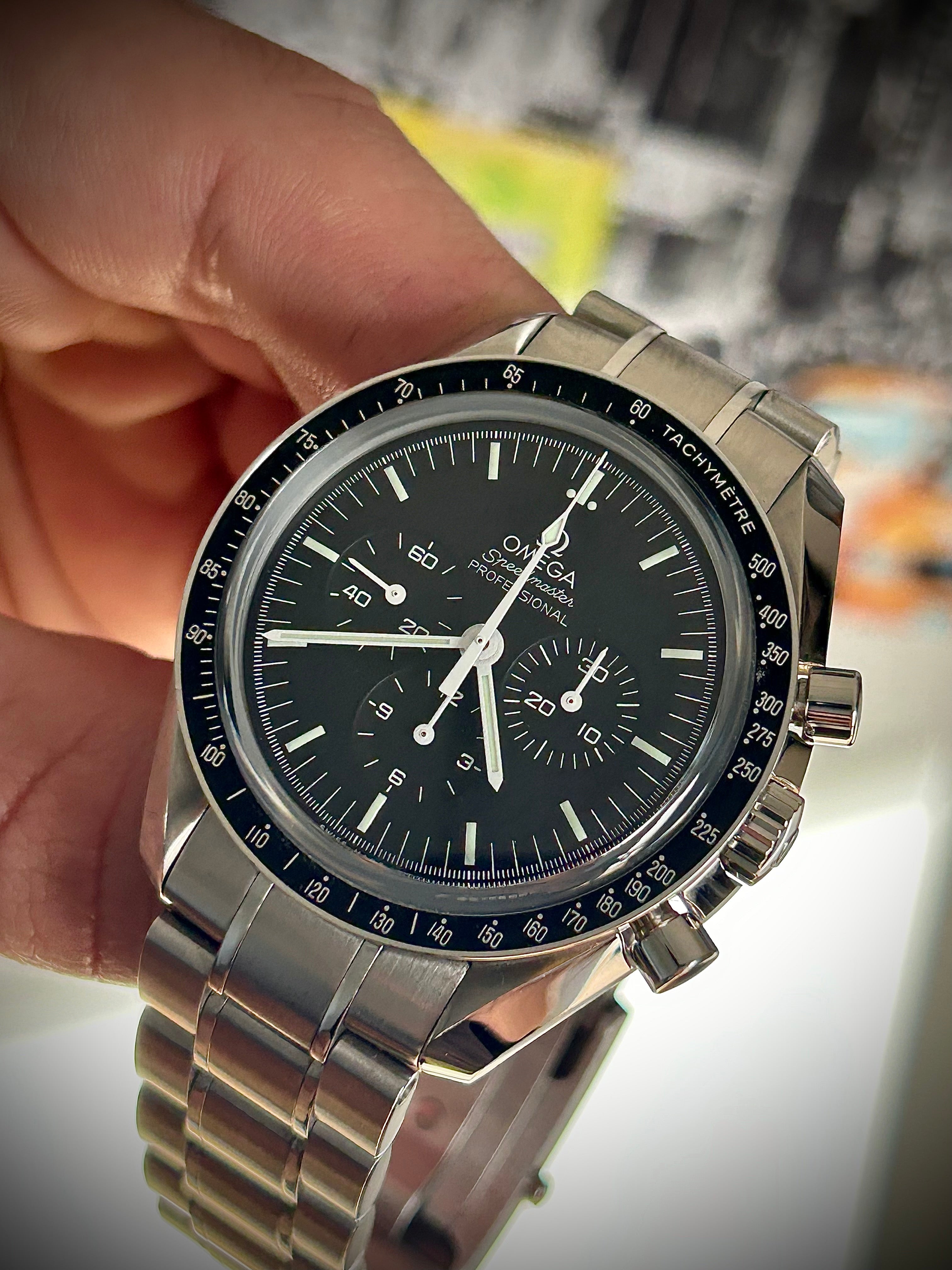 2020 OMEGA SPEEDMASTER MOONWATCH SAPPHIRE SANDWICH, BIG BOX, FULL SET, INC GST